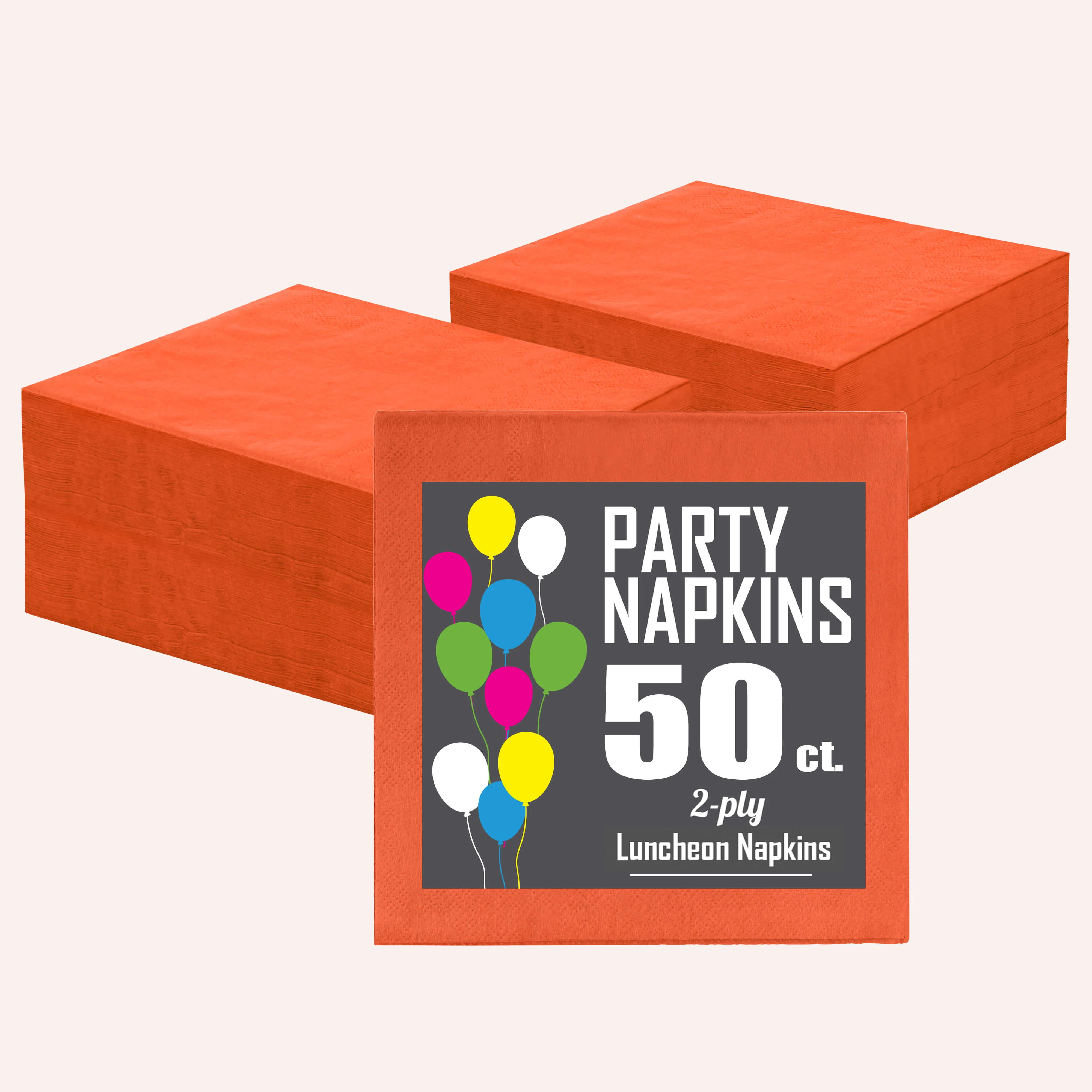Orange Luncheon Napkins | 50 Count