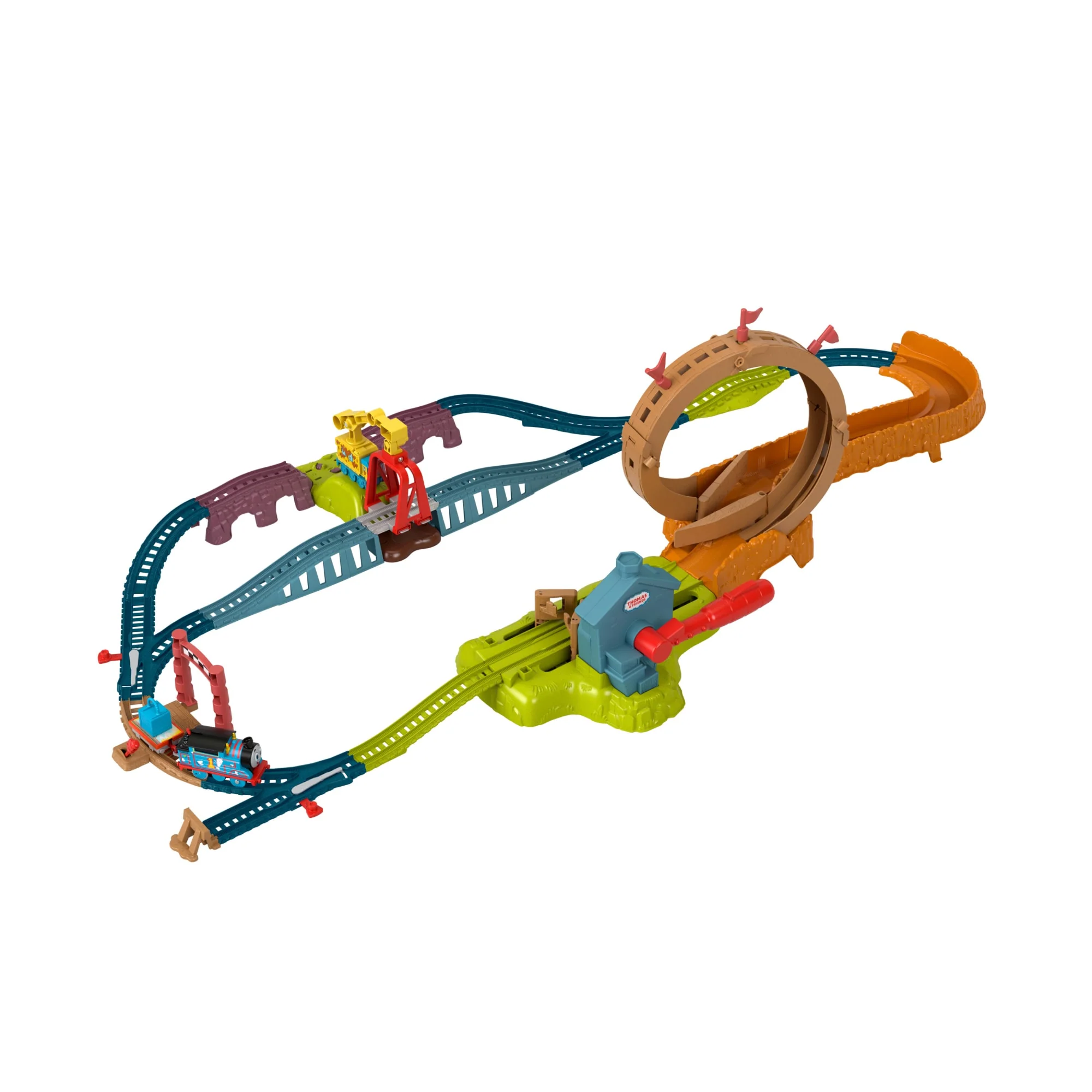 Thomas & Friends Launch & Loop Maintenance Yard Toy Train Set With Motorized Thomas