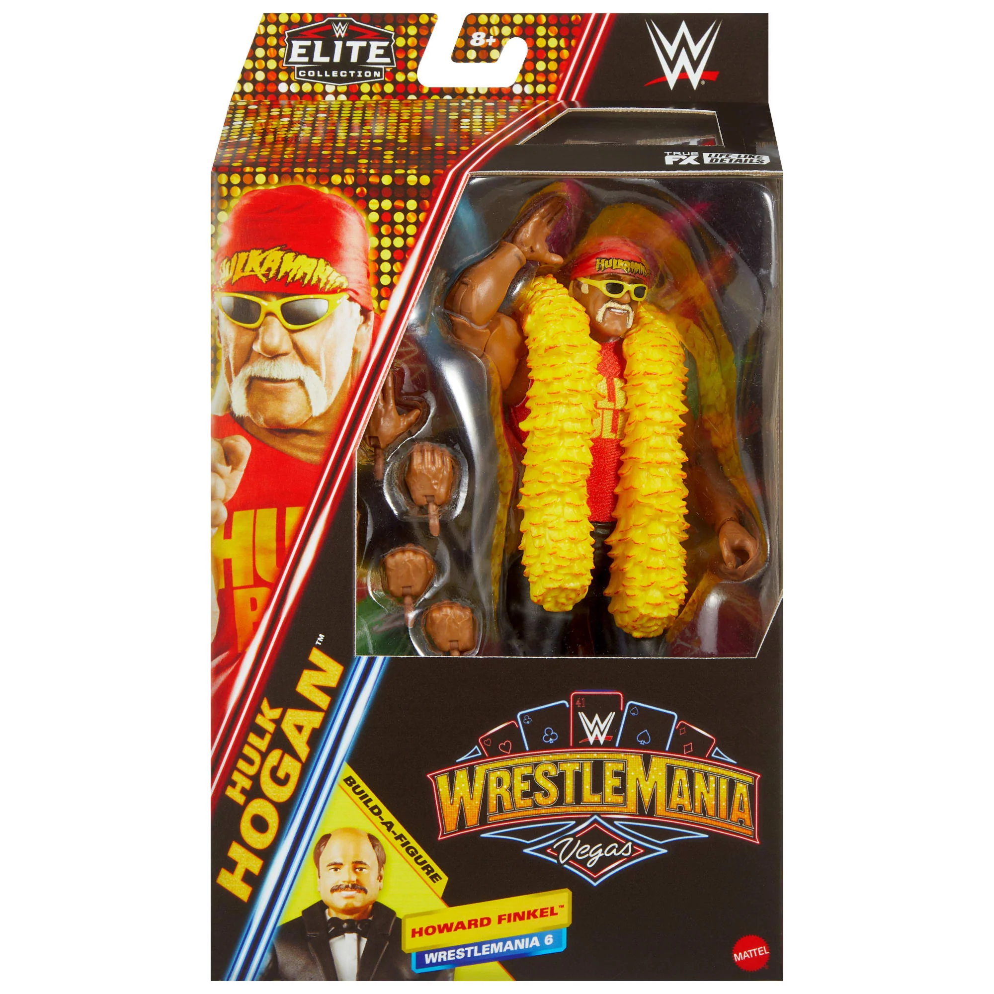 WWE Elite Collection Premium Live EVent Hulk Hogan Action Figure Set, Wrestlemania Collectible