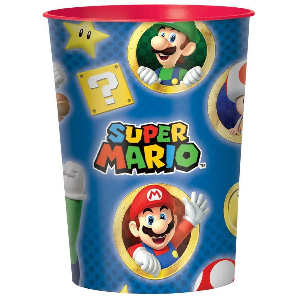 Super Mario Metallic Favor Cup 16 ounce 1ct