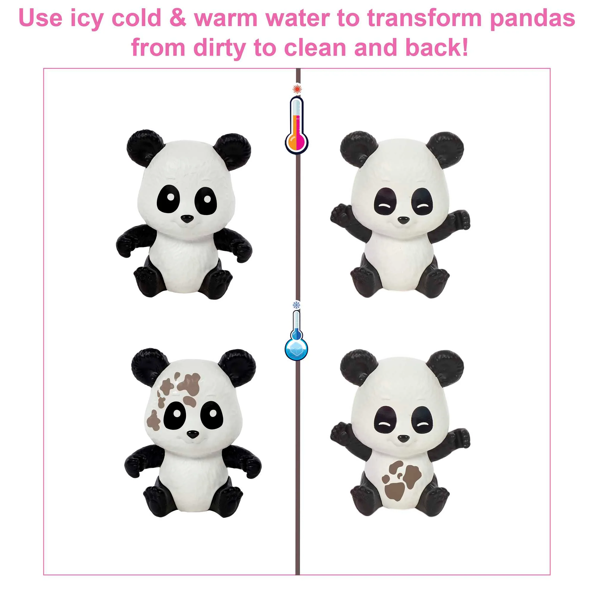 Barbie® Doll and Accessories, Panda Care and Rescue™ Playset With Color-Change and 20+ Pieces