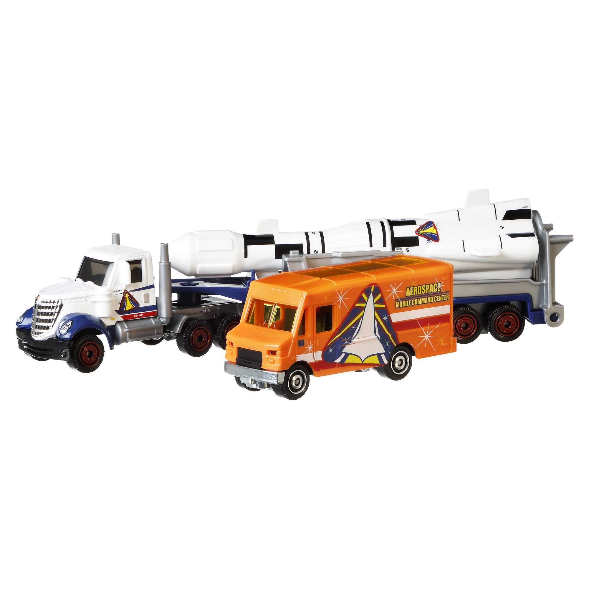 Matchbox Toy Truck & 1:64 Scale Car, Convoy (2 Vehicles Total)