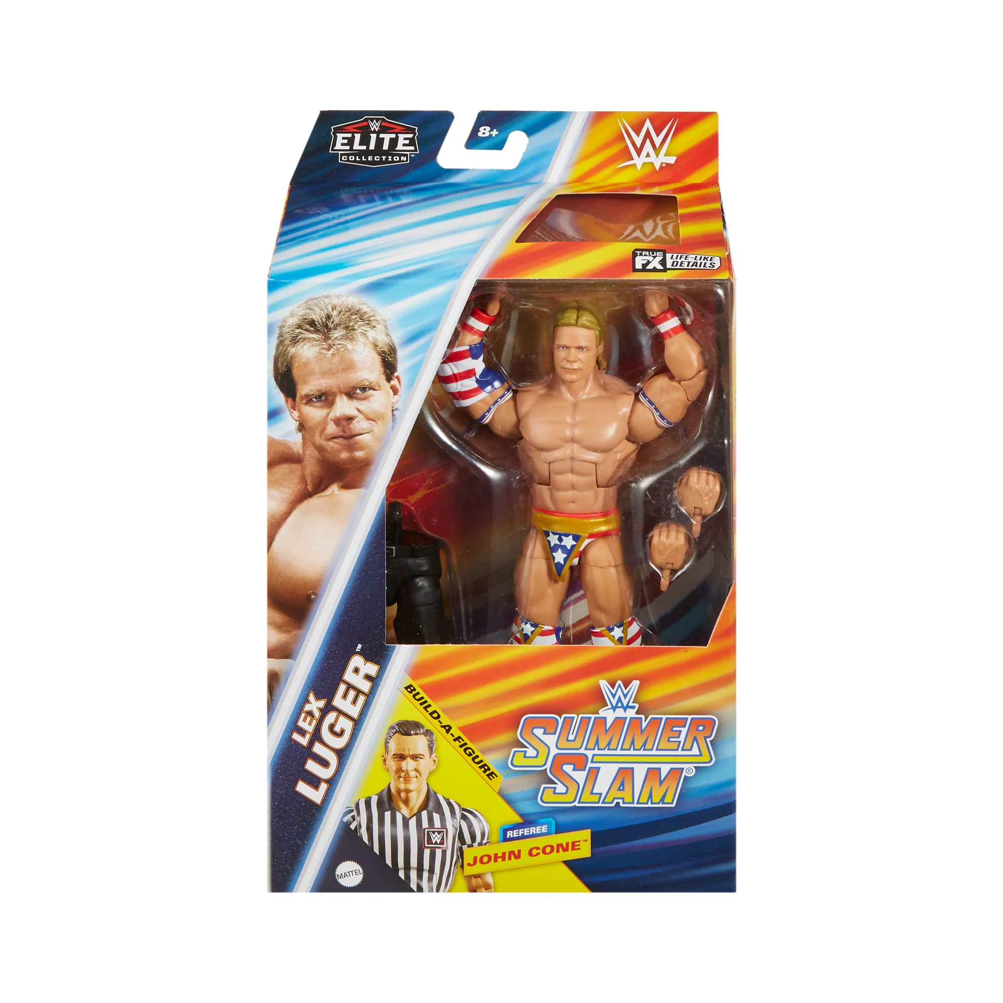 WWE Action Figure Elite Collection Summerslam Lex Luger With Build-A-Figure