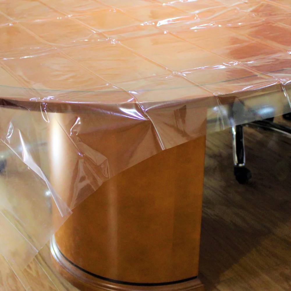 52 In. x 52 In. Pvc Heavy Duty Table Cover Protector - Clear