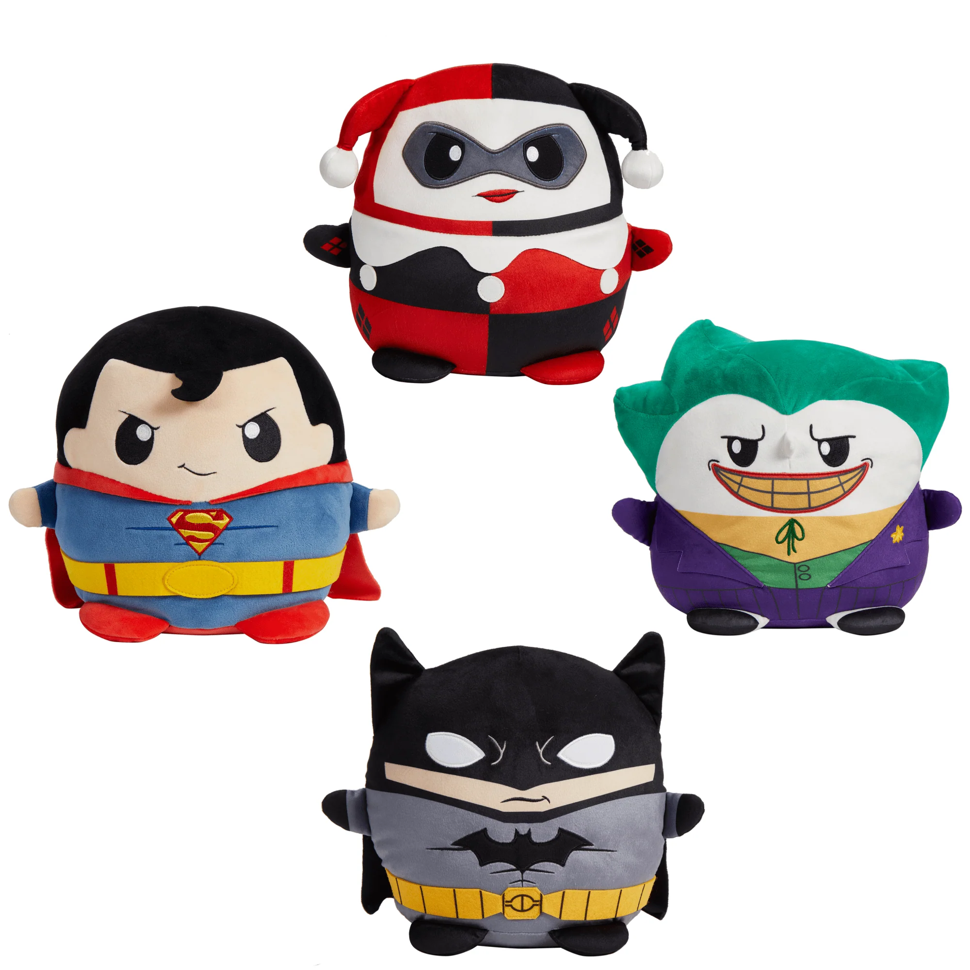 DC Cuutopia Plush Toys, 10-Inch Collectible Character Soft Dolls, Rounded Pillow Figures