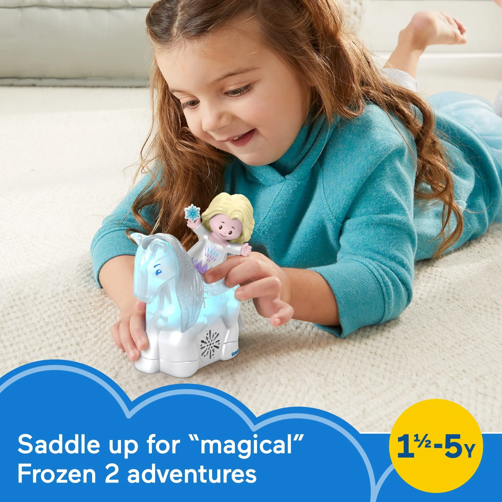 Disney Frozen Elsa & Nokk Little People Figure Set With Lights & Sounds For Toddlers