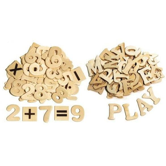 Wood Letters And Numbers 1.5in 200ct
