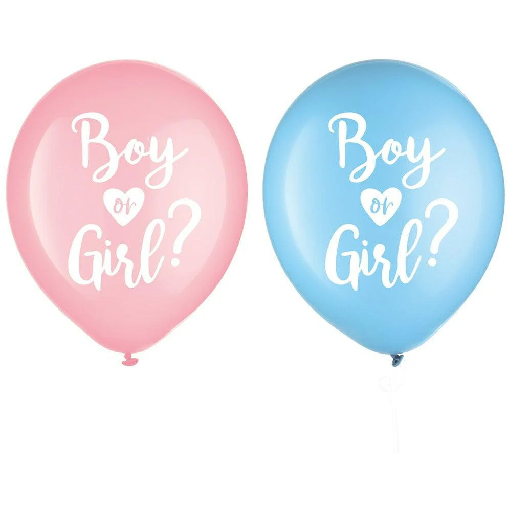 The Big Reveal Gender Latex Balloons 12 inch 15ct