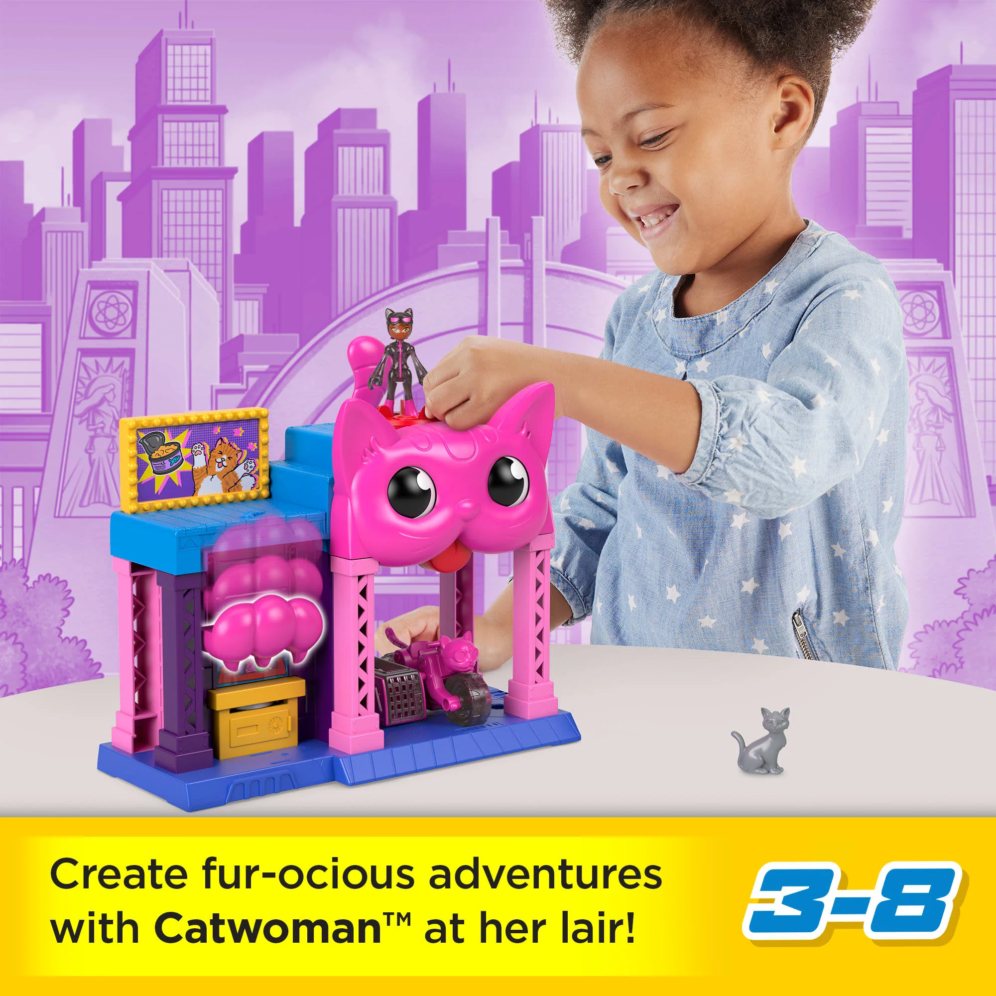 Imaginext DC Super Friends Catwoman Playhouse Playset With Figure & Accessories For Kids