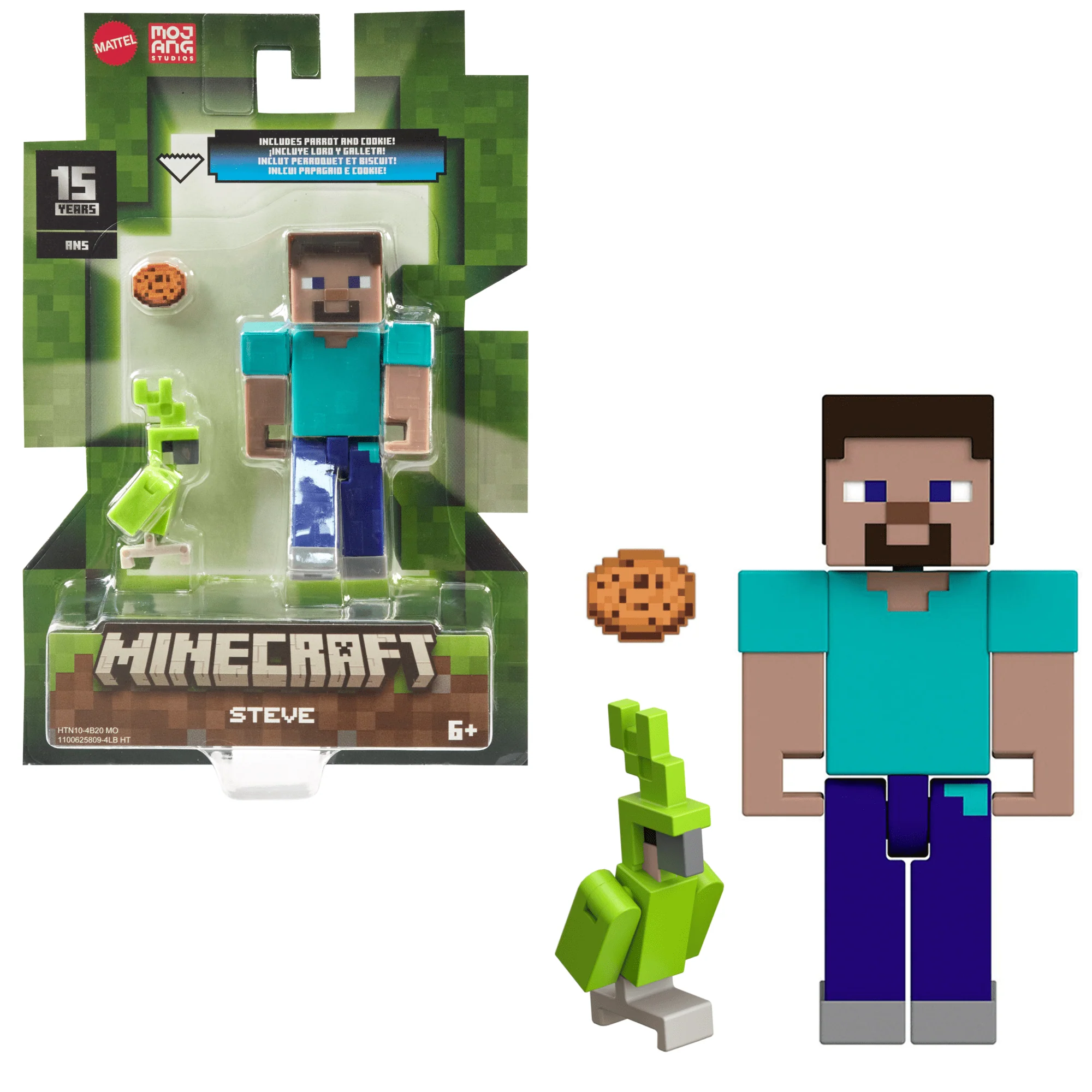 Minecraft Action Figures & Accessories Collection, 3.25-in Scale & Pixelated Design (Characters May Vary)