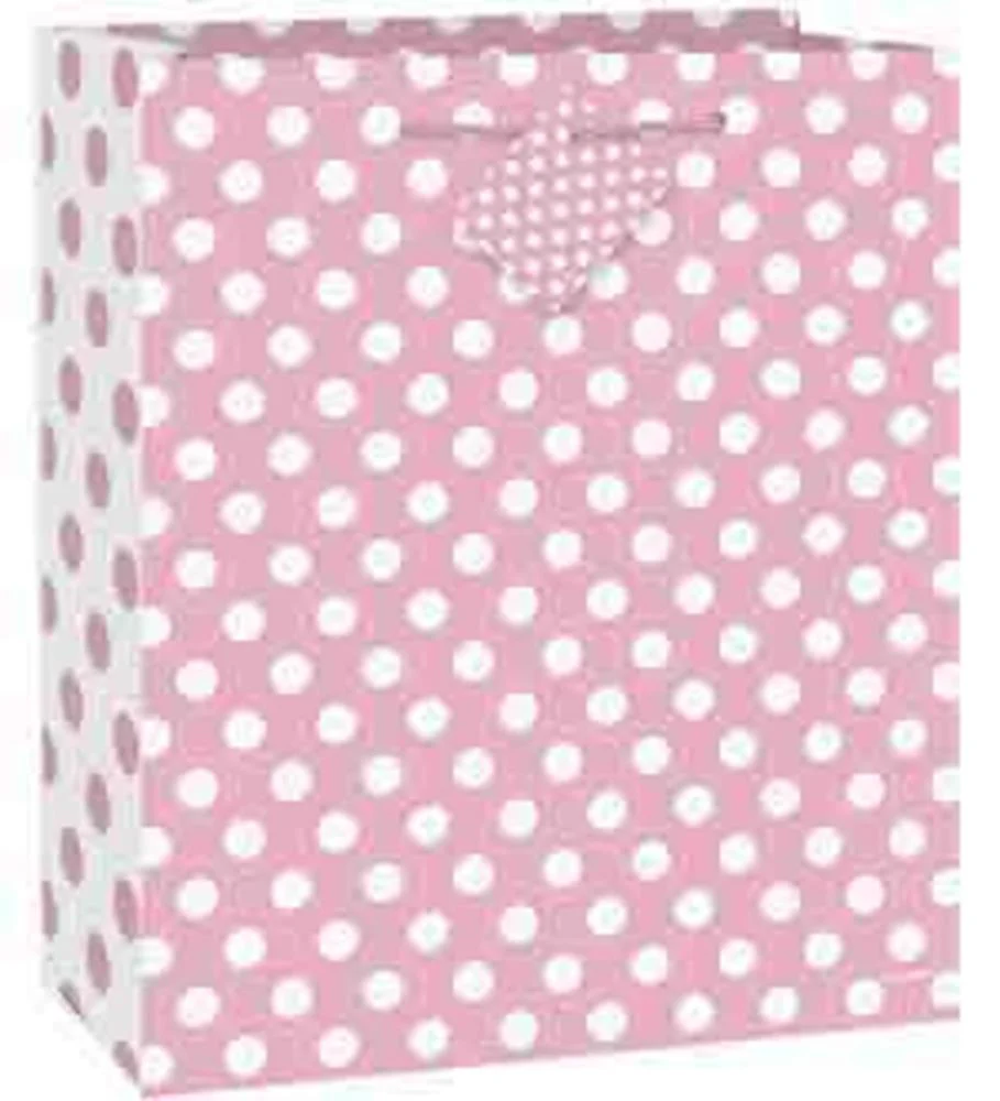 Gift Bag (L) 12ct - Lovely Pink Dot