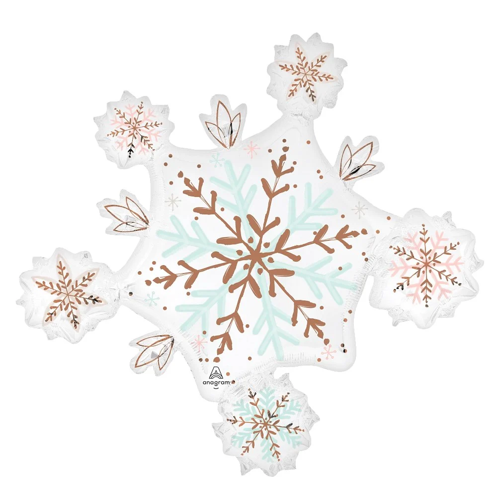 Anagram Christmas Satin Winter 32 inch Foil Balloon 1ct