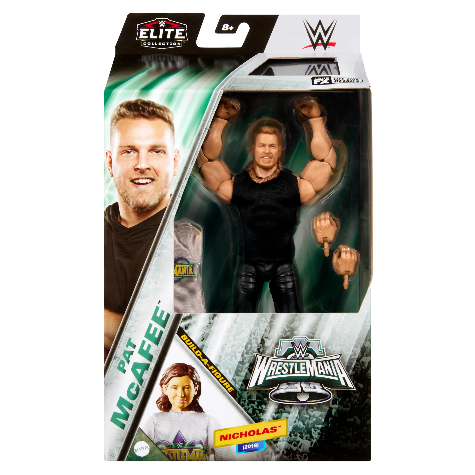 WWE Wrestlemania Elite Collection Pat Mcafee Action Figure With Build-A-Figure