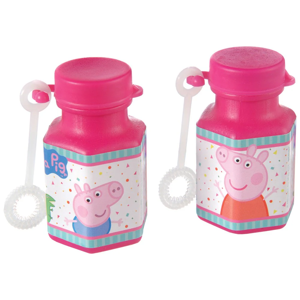 Peppa Pig Confetti Party Mini Bubbles Favors 8ct