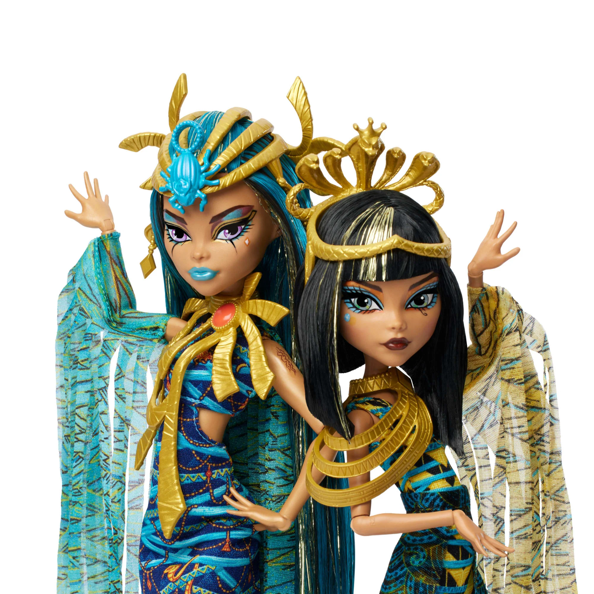 Monster High Mummy Majesties Cleo And Nefera De Nile Collectible Doll Two-Pack