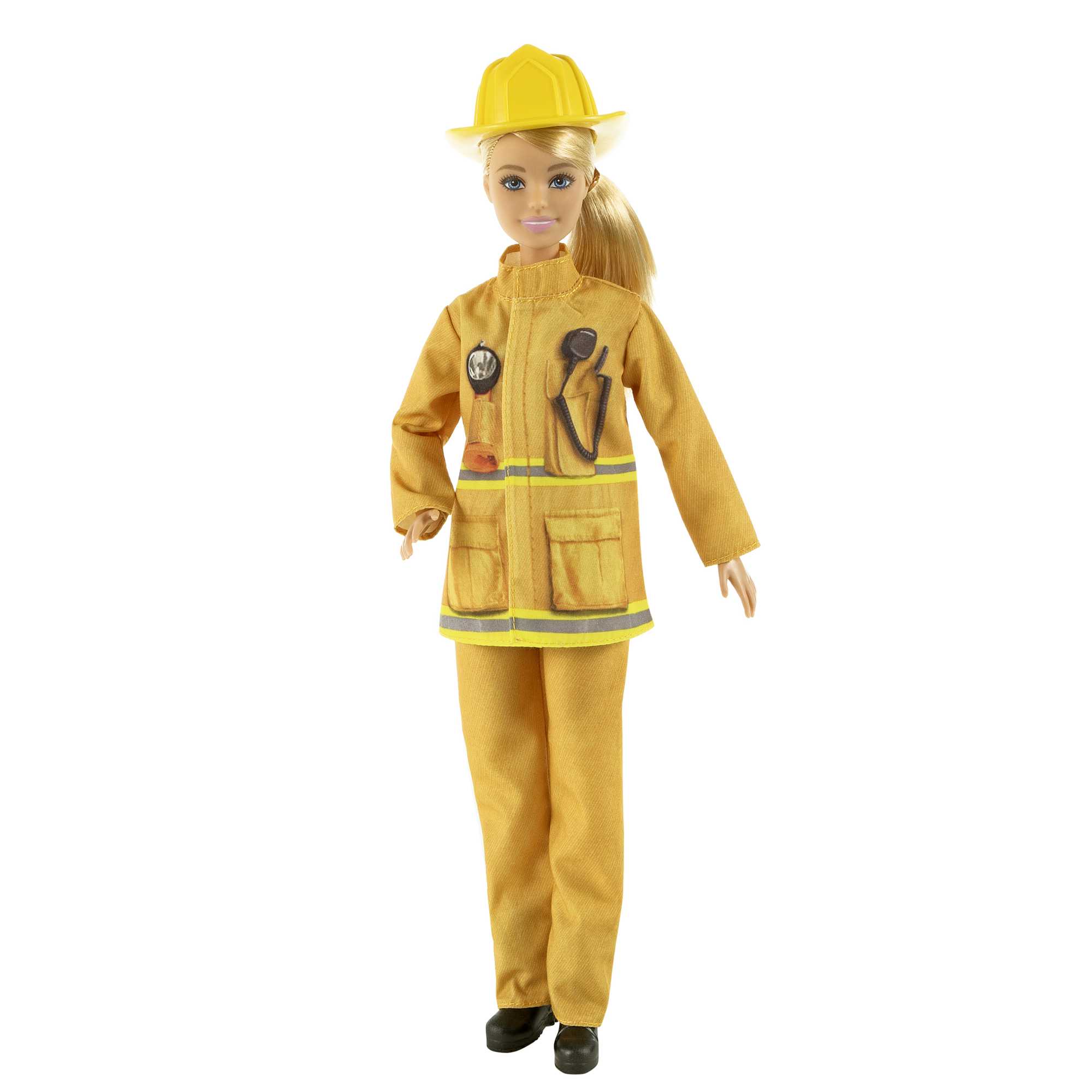 Barbie Firefighter Blonde Doll (12-In/30.40-Cm) & Playset, Ages 3 & Up