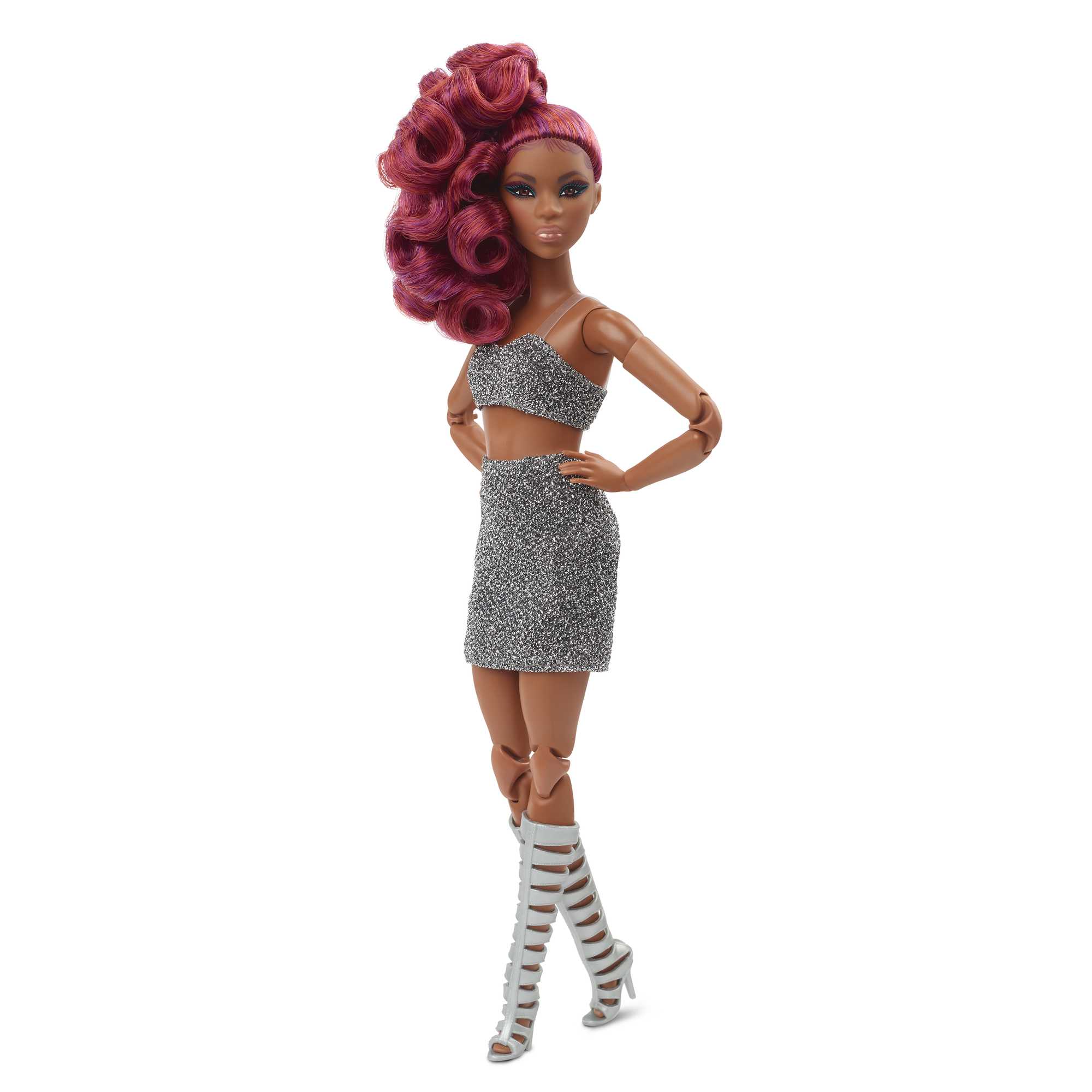 Barbie Signature Fully Posable Barbie Looks Doll (Petite, Curly Red Hair)