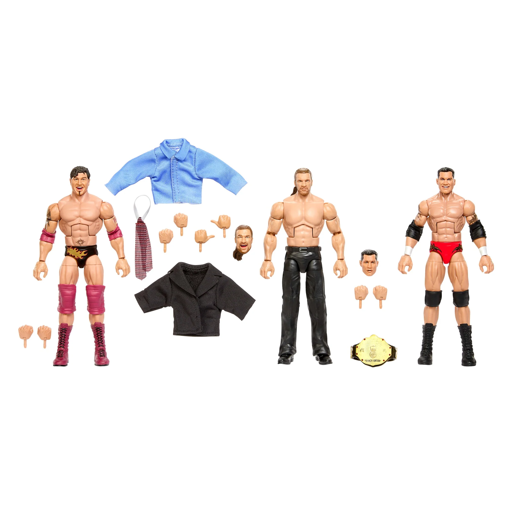 WWE Elite Evolution Pack Of 3 Action Figures With Accessories, 6-Inch Collectible Set