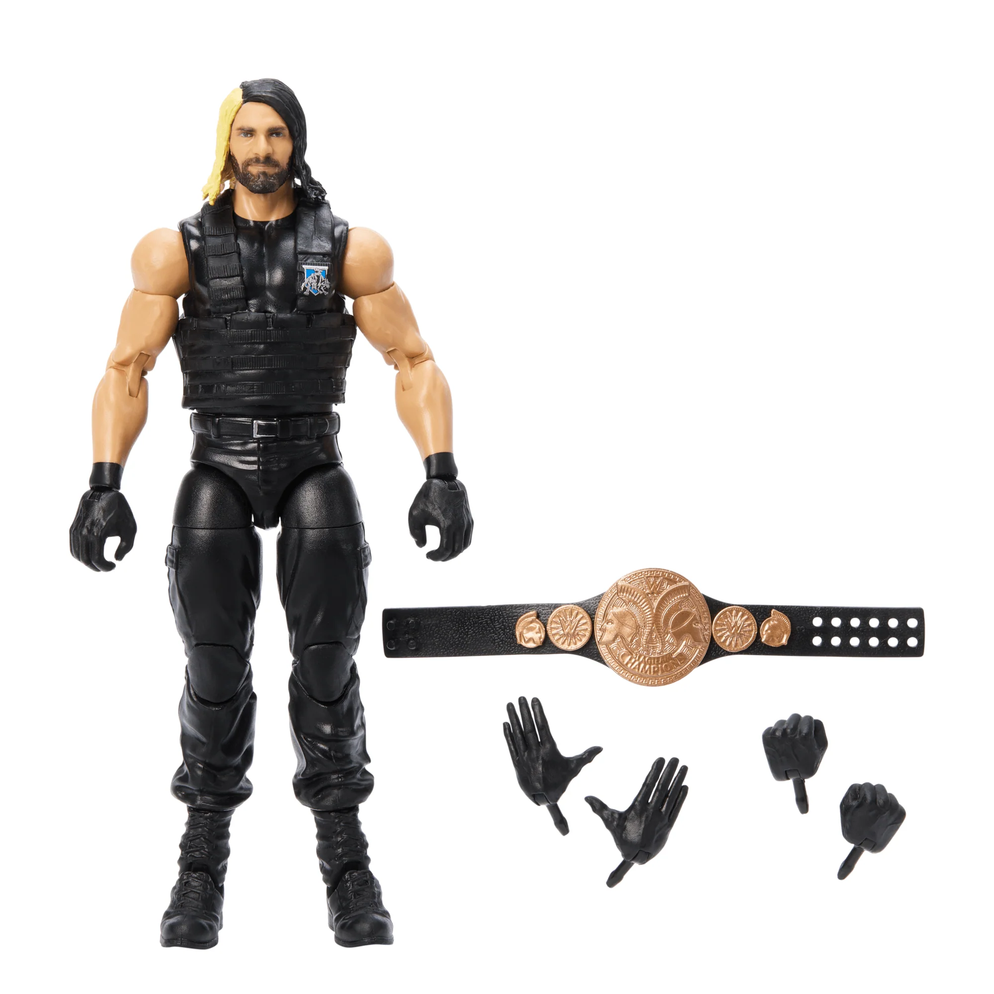 WWE Elite Seth Rollins Action Figure, 6-inch Collectible Superstar With Articulation & Accessories