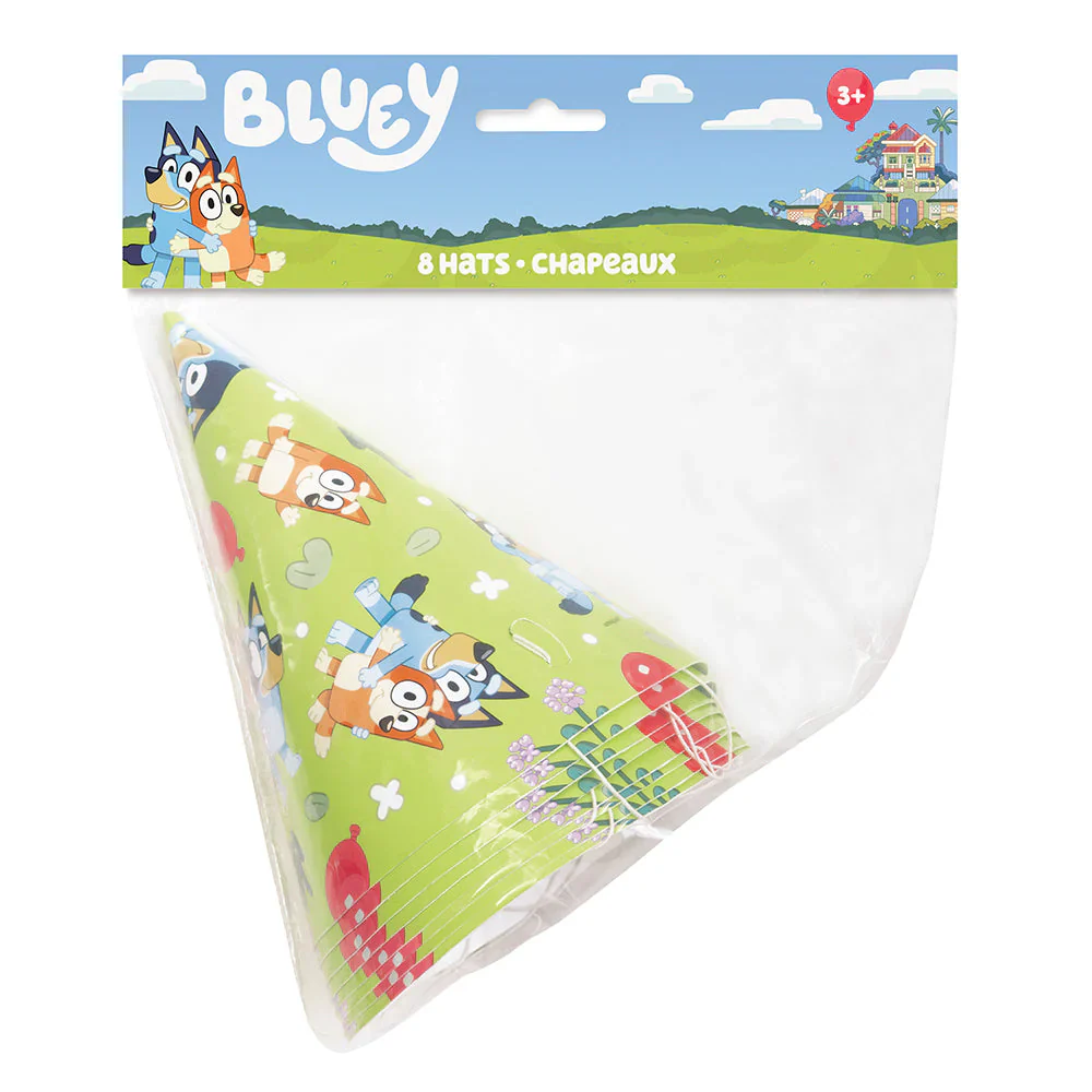 Bluey Party Hats 8ct
