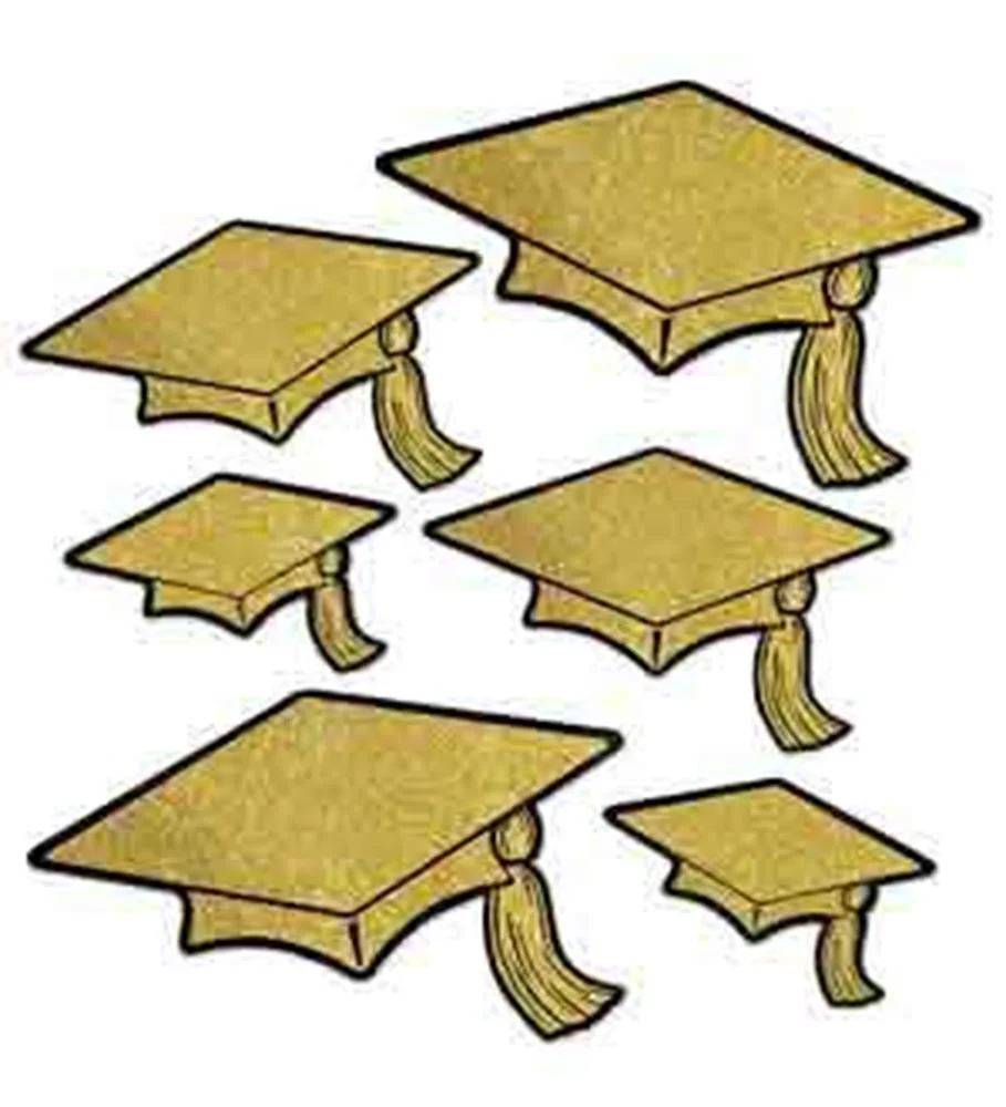 Graduation Foil Grad Cap Cutout