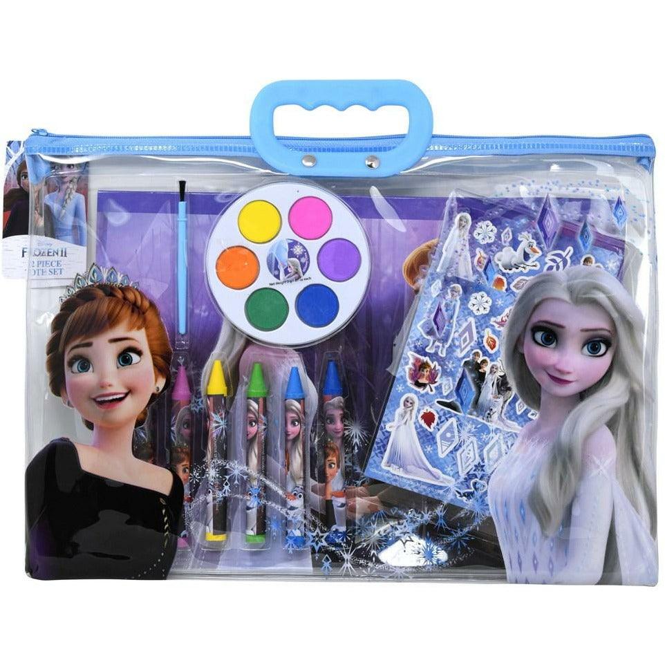 Frozen 12pc Stationery In Zipper Tote Set 13.2x.50x9.5