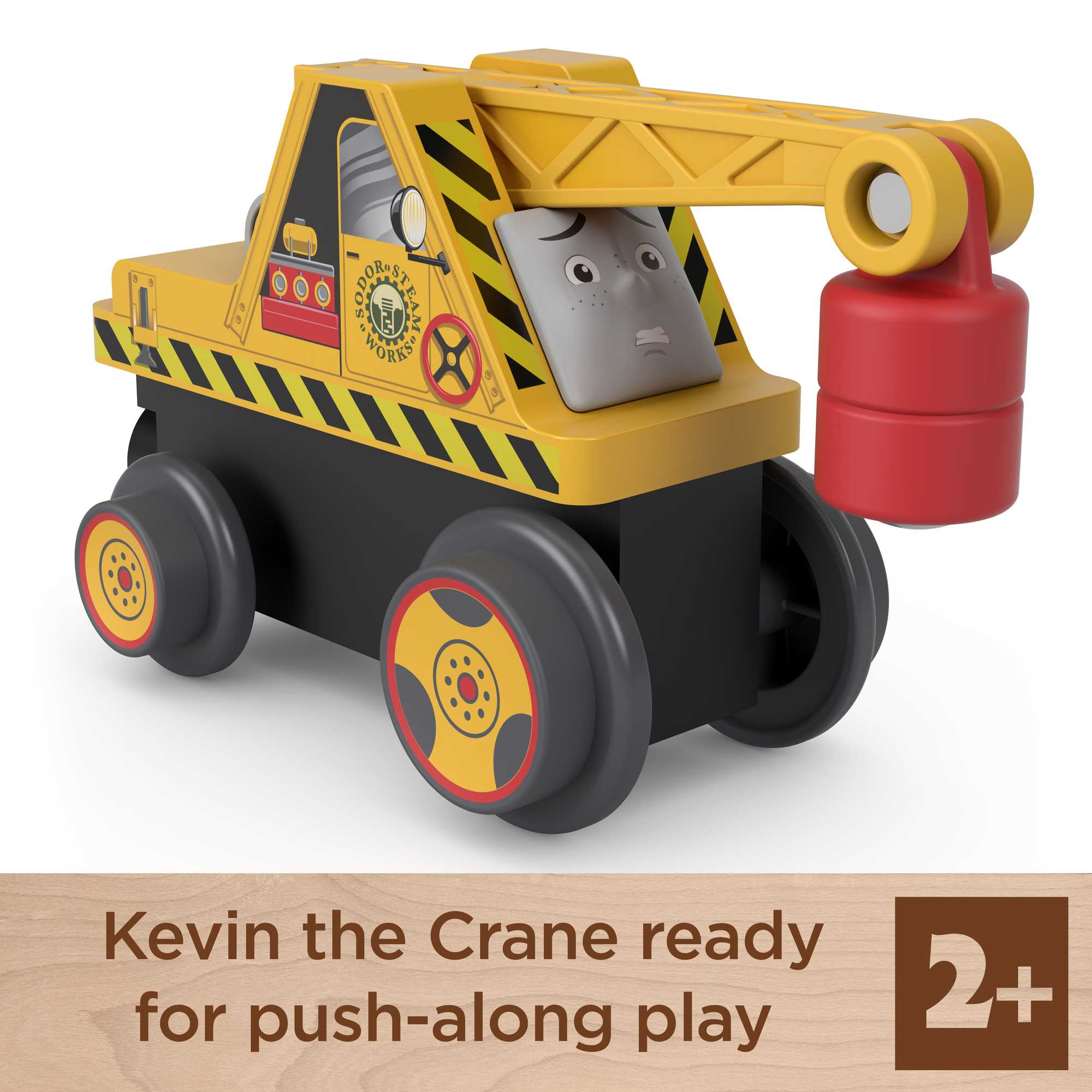 Thomas & Friends Wooden Railway Kevin the Crane Push-Along Toy