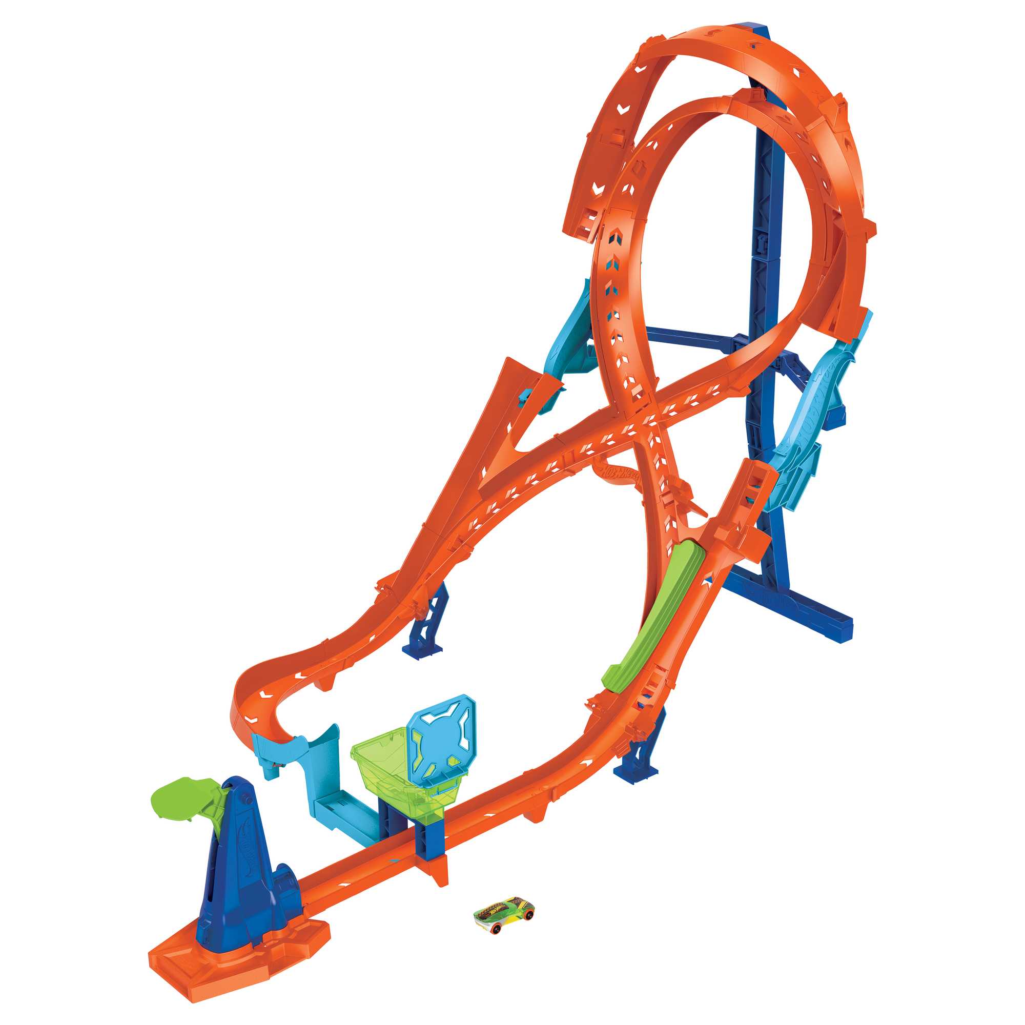Hot Wheels Track Set With 1 Hot Wheels Car, Figure-8 Track Set