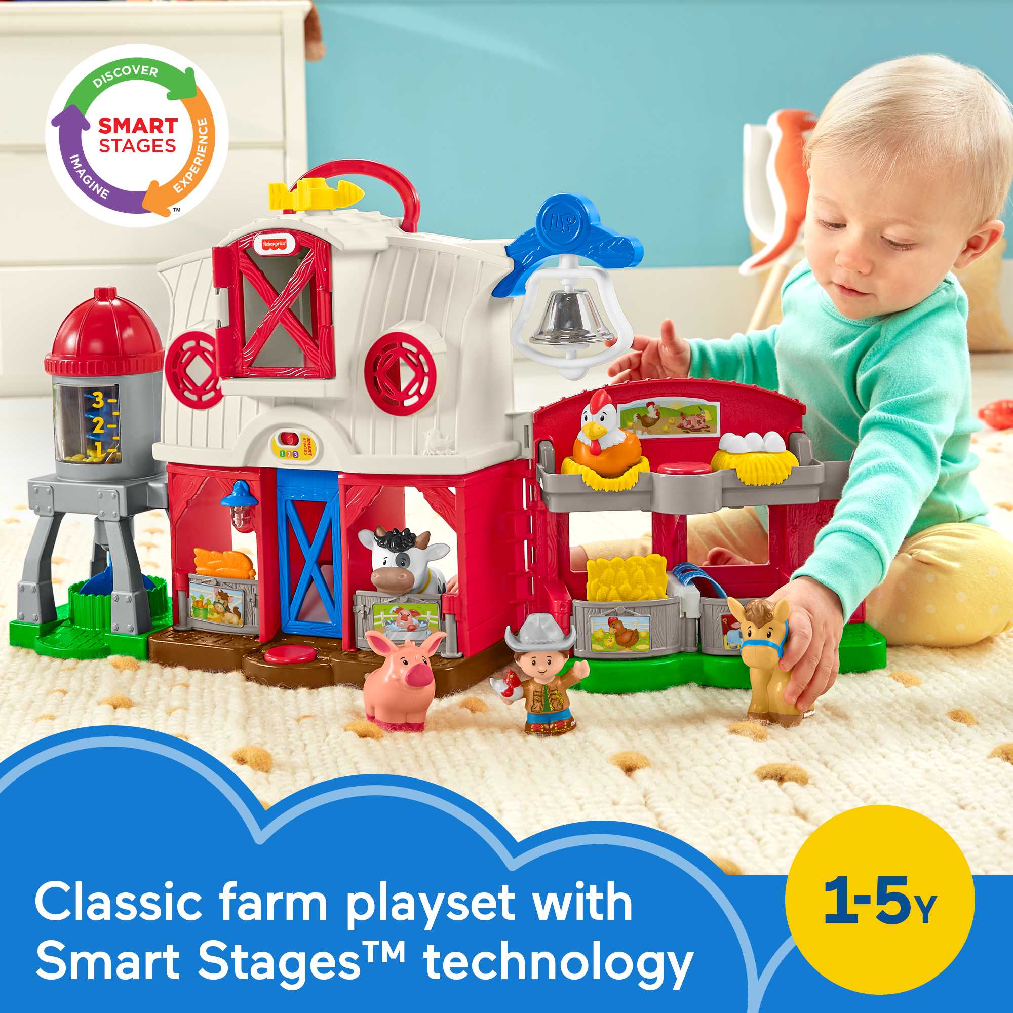 Fisher-Price Little People Caring For Animals Farm - English & French Version