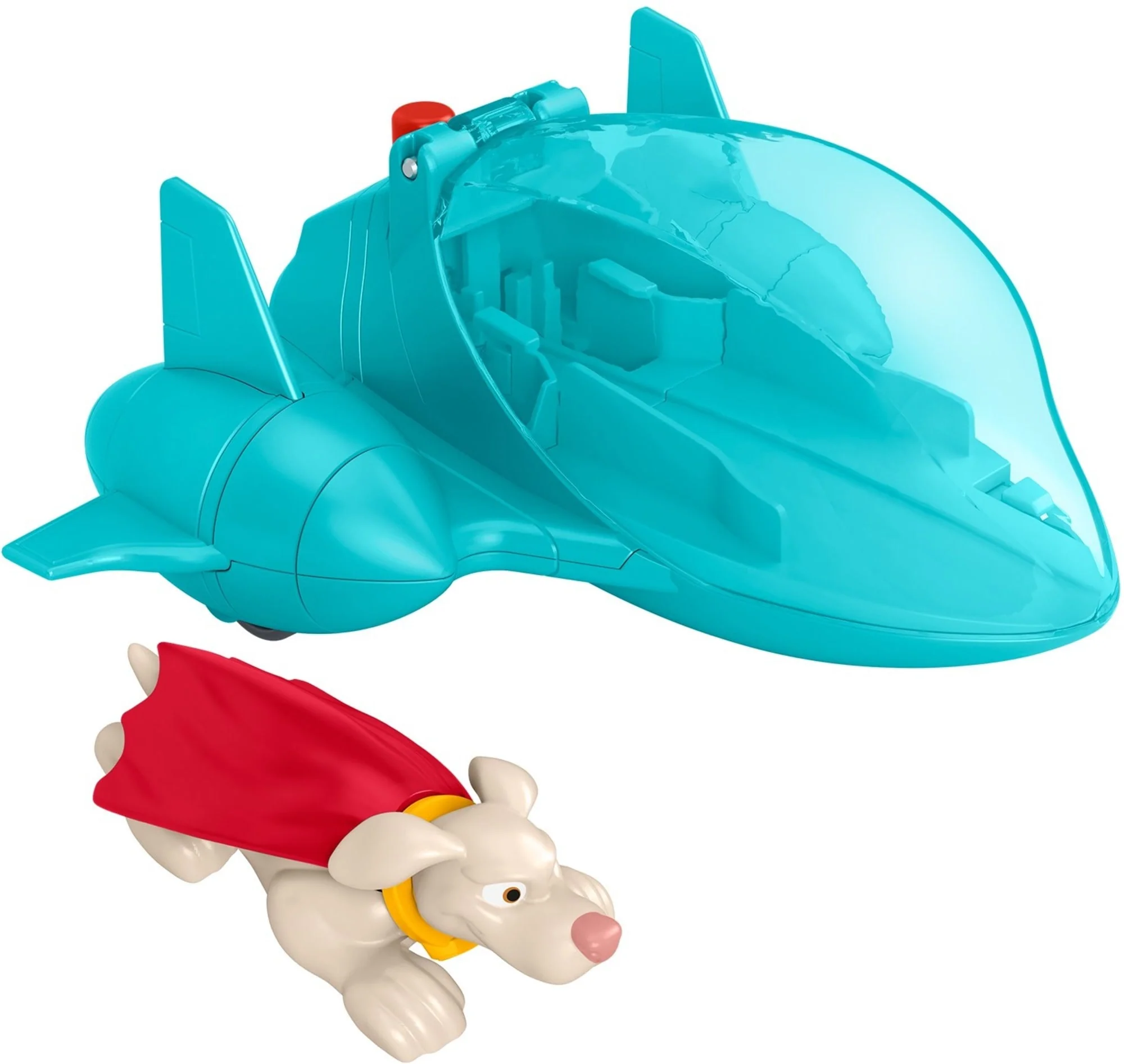 Fisher-Price DC League Of Super-Pets Super Launch Krypto Figure & Invisible Jet Vehicle Set