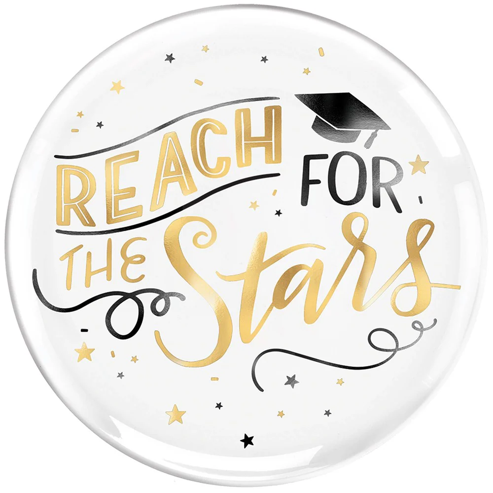 Grad Hot Stamped Round Platter