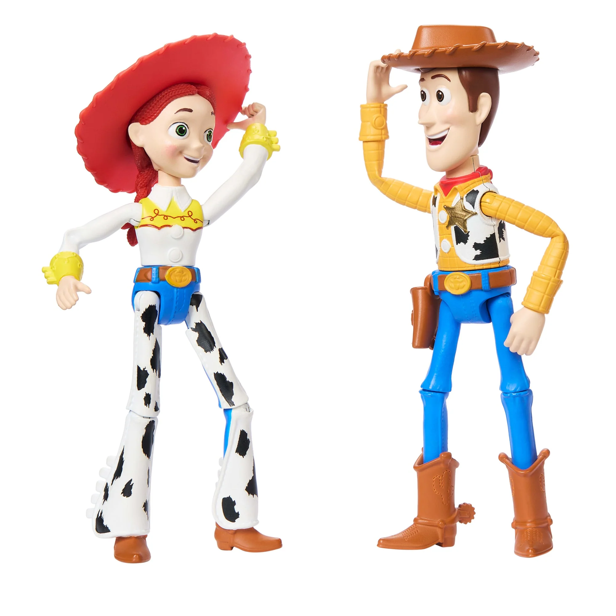 Disney And Pixar Woody & Jessie Action Figure Pack, 7-Inch Scale Posable Authentic Character Dolls