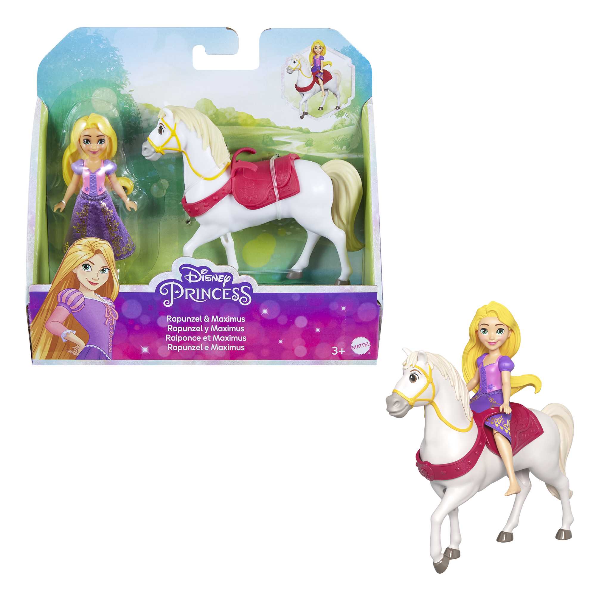 Disney Princess Rapunzel Doll & Maximus Horse Figures, Inspired By The Disney Movie Tangled
