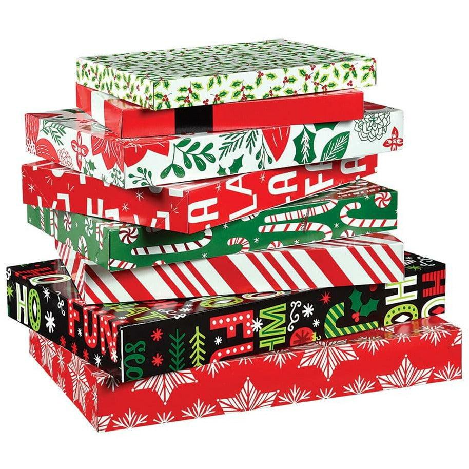 Christmas Fun Printed Gift Boxes 8ct