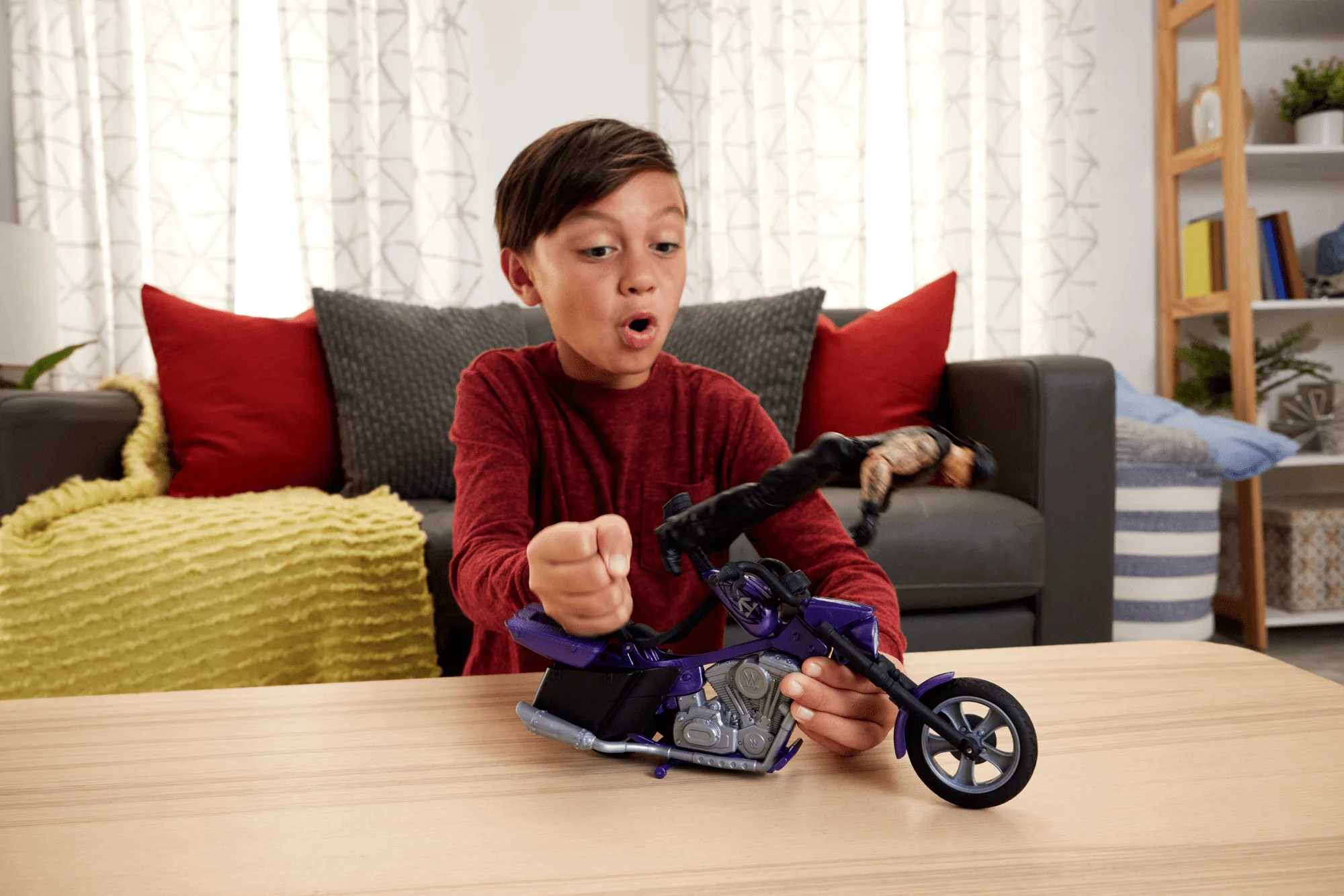 Wwe Wrekkin’ Véhicule et Fig. Boneyard Slamcycle et Undertaker
