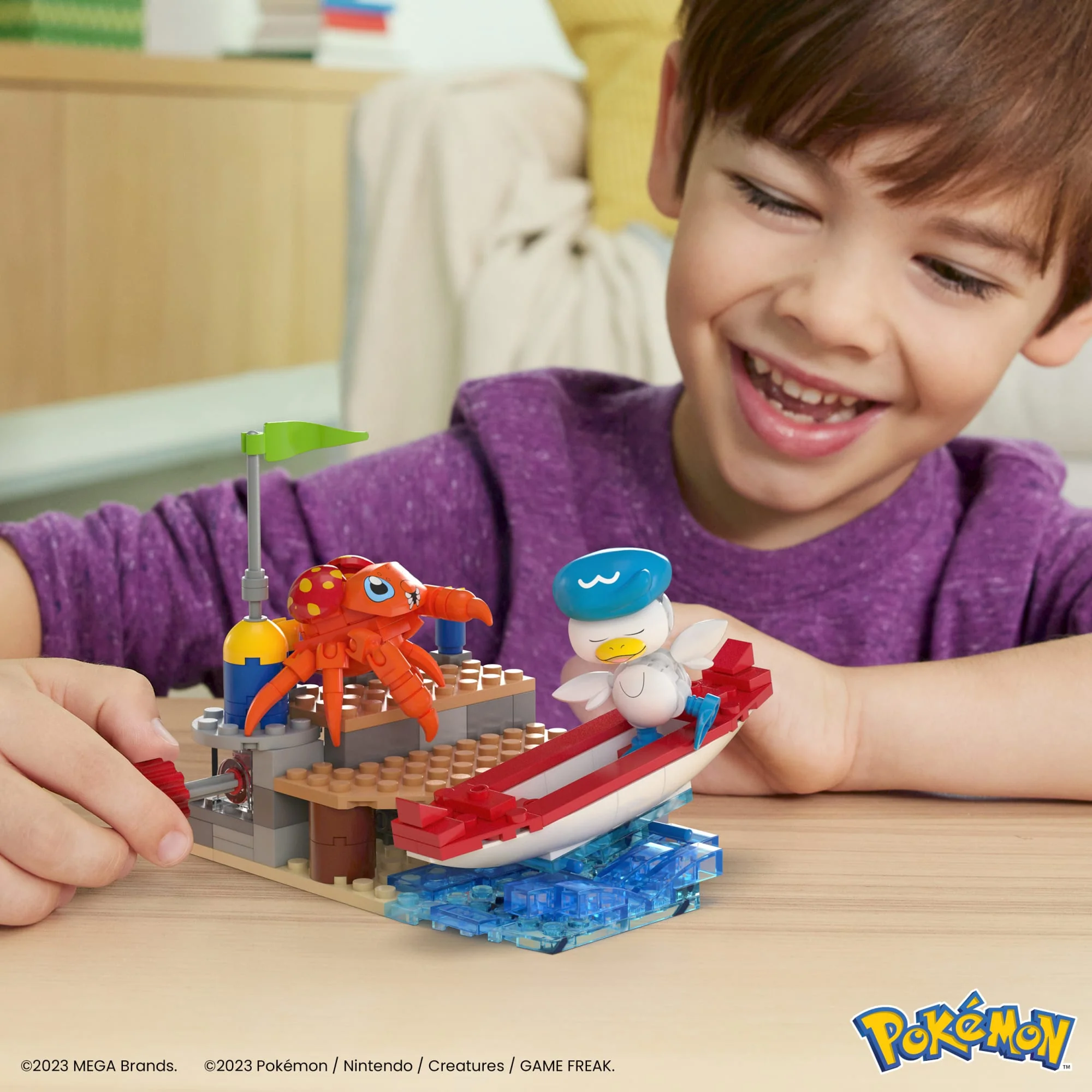 MEGA Pokémon Quaxly And Paras Building Toy Kit With 2 Action Figures (188 Pieces) For Kids