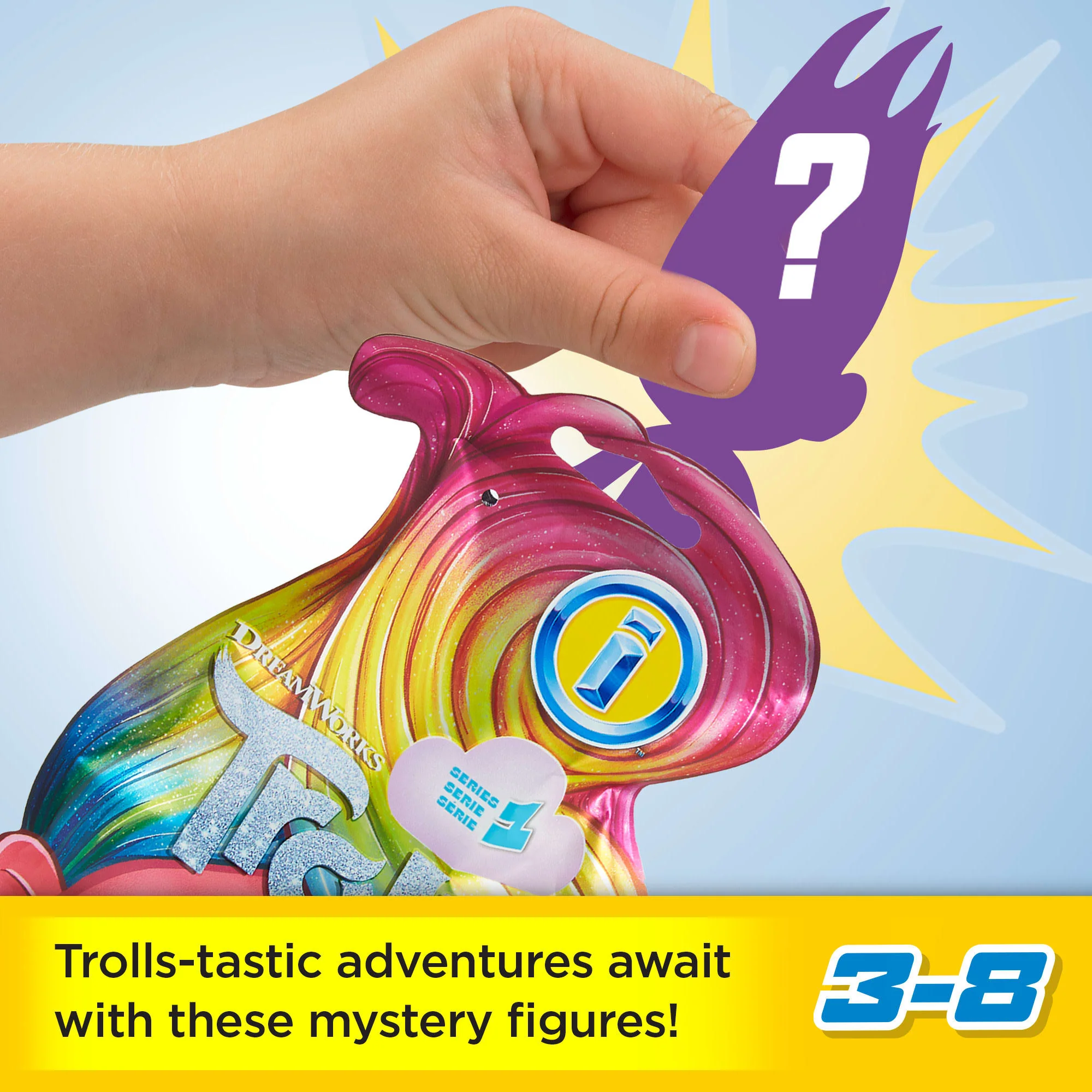 Imaginext Trolls Collection Of Blind Bag Figure Sets With Poseable Characters & Accessories