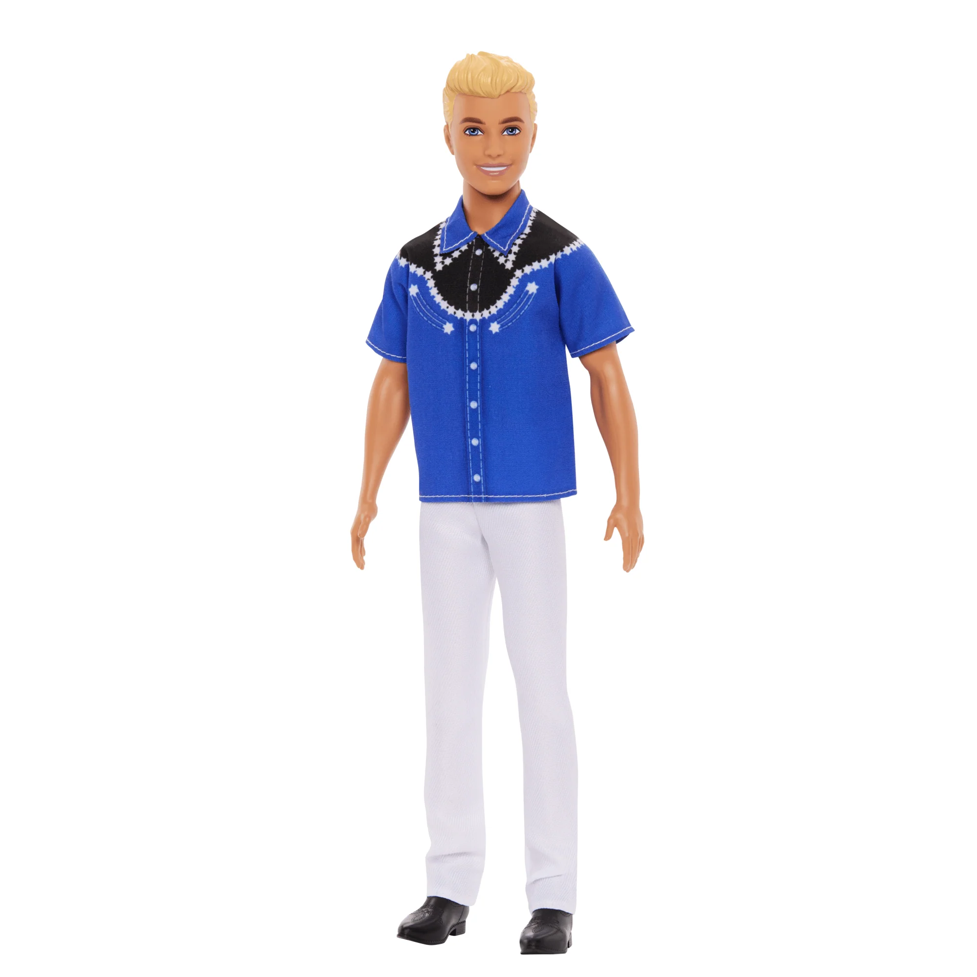 Barbie Fashionistas Ken Doll #226, Blonde Fashion Doll With Western Look, 65th Anniversary