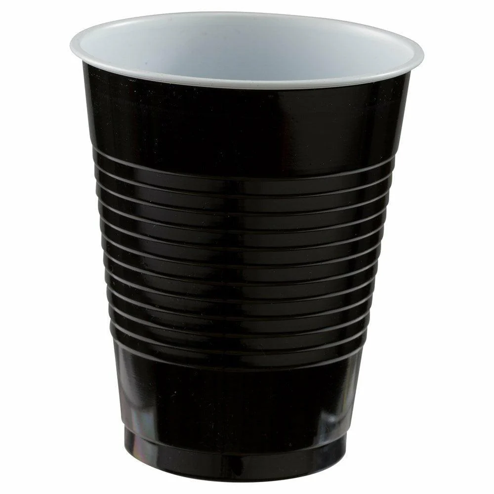 Plastic Cup Black 18 ounce 50ct
