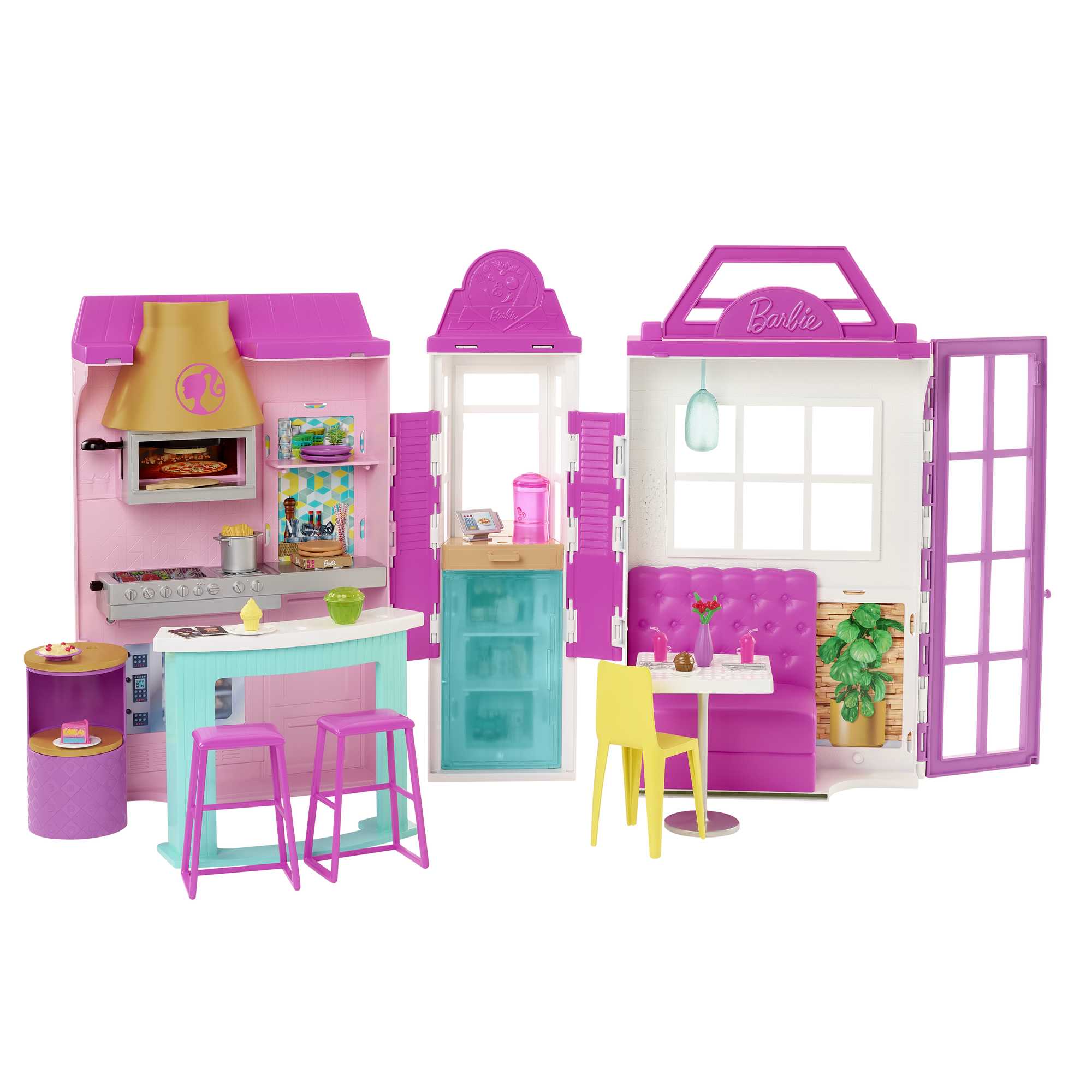 Barbie Cook ‘n Grill Restaurant Playset With More Than 30 Pieces
