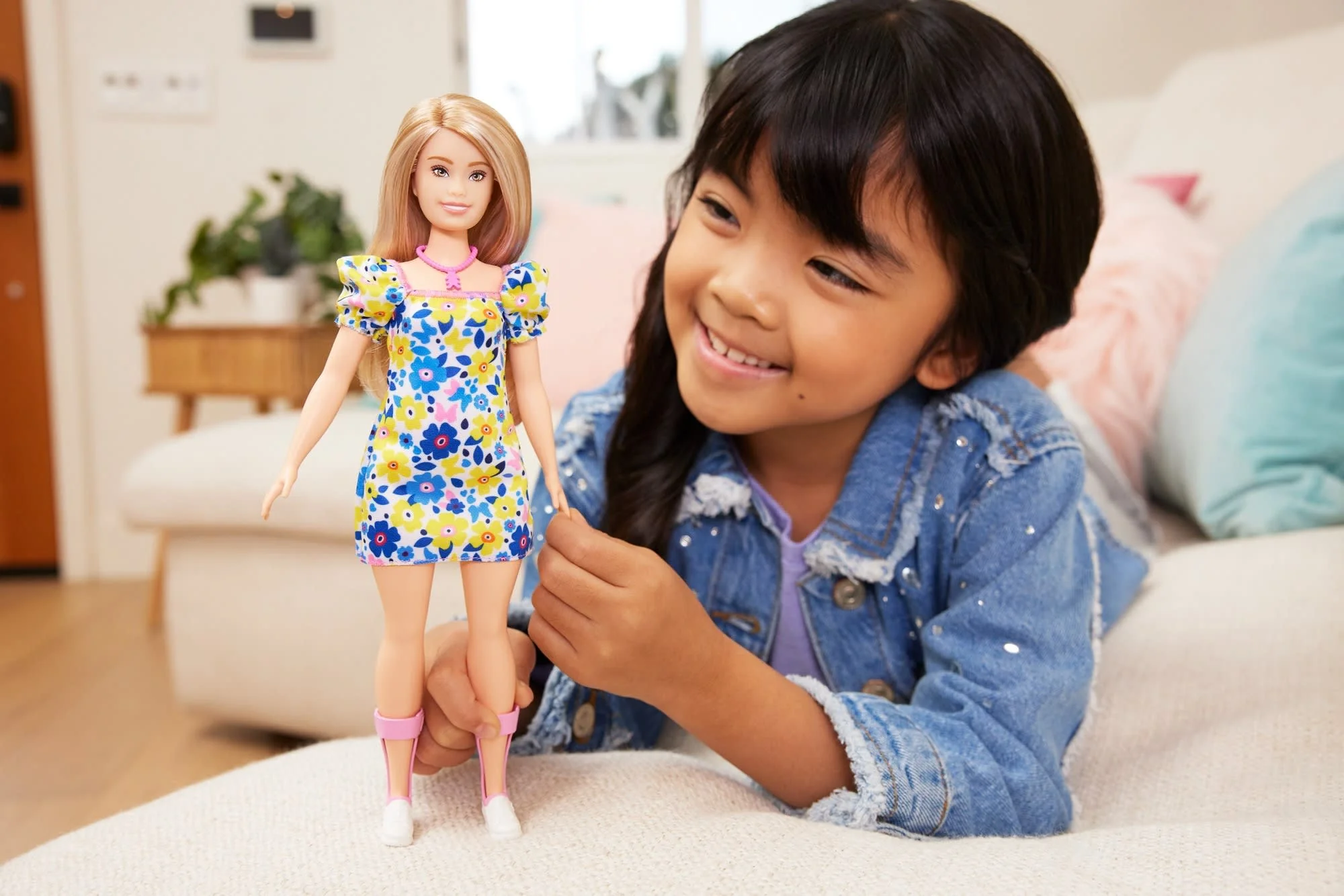 Barbie Fashionistas Doll #208, Barbie Doll With Down Syndrome Wearing Floral Dress