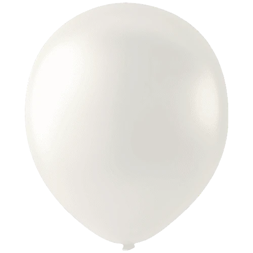 Payaso Latex Balloon 12in 100ct - Pearlized White