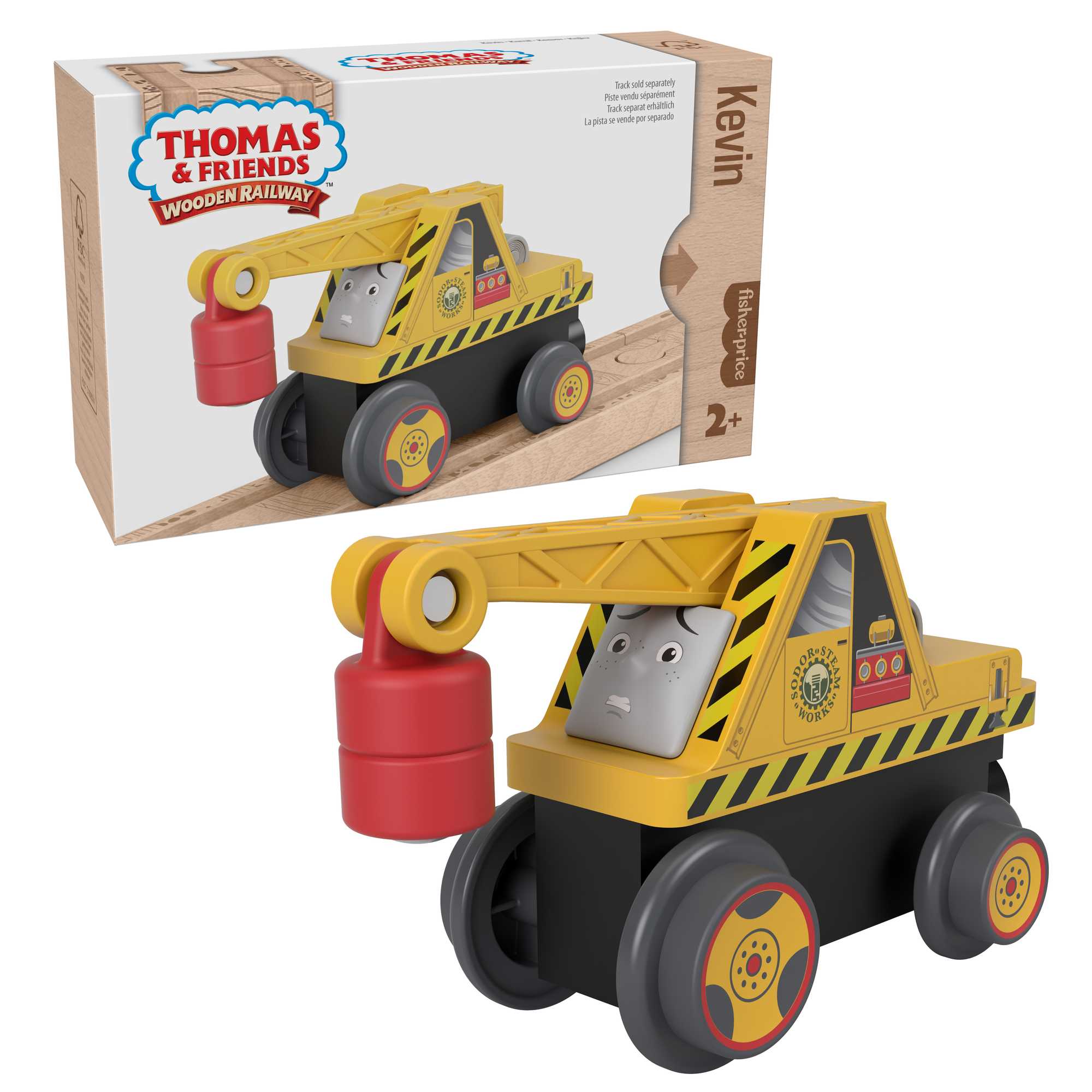 Thomas & Friends Wooden Railway Kevin the Crane Push-Along Toy
