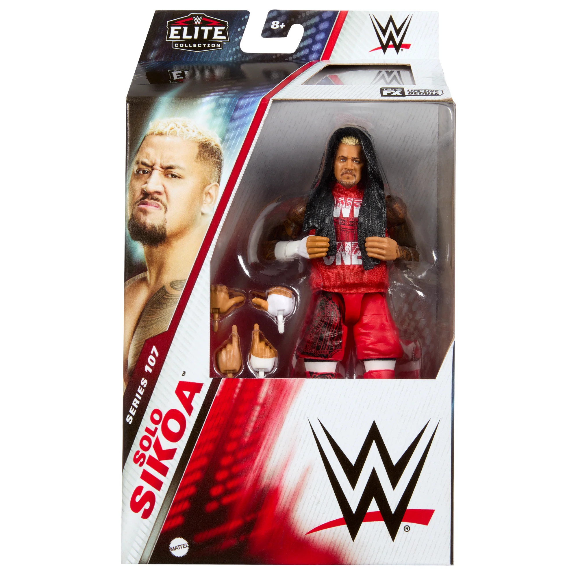 Wwe Collection Elite Figurine Articulée 15,24 Cm Solo Sikoa