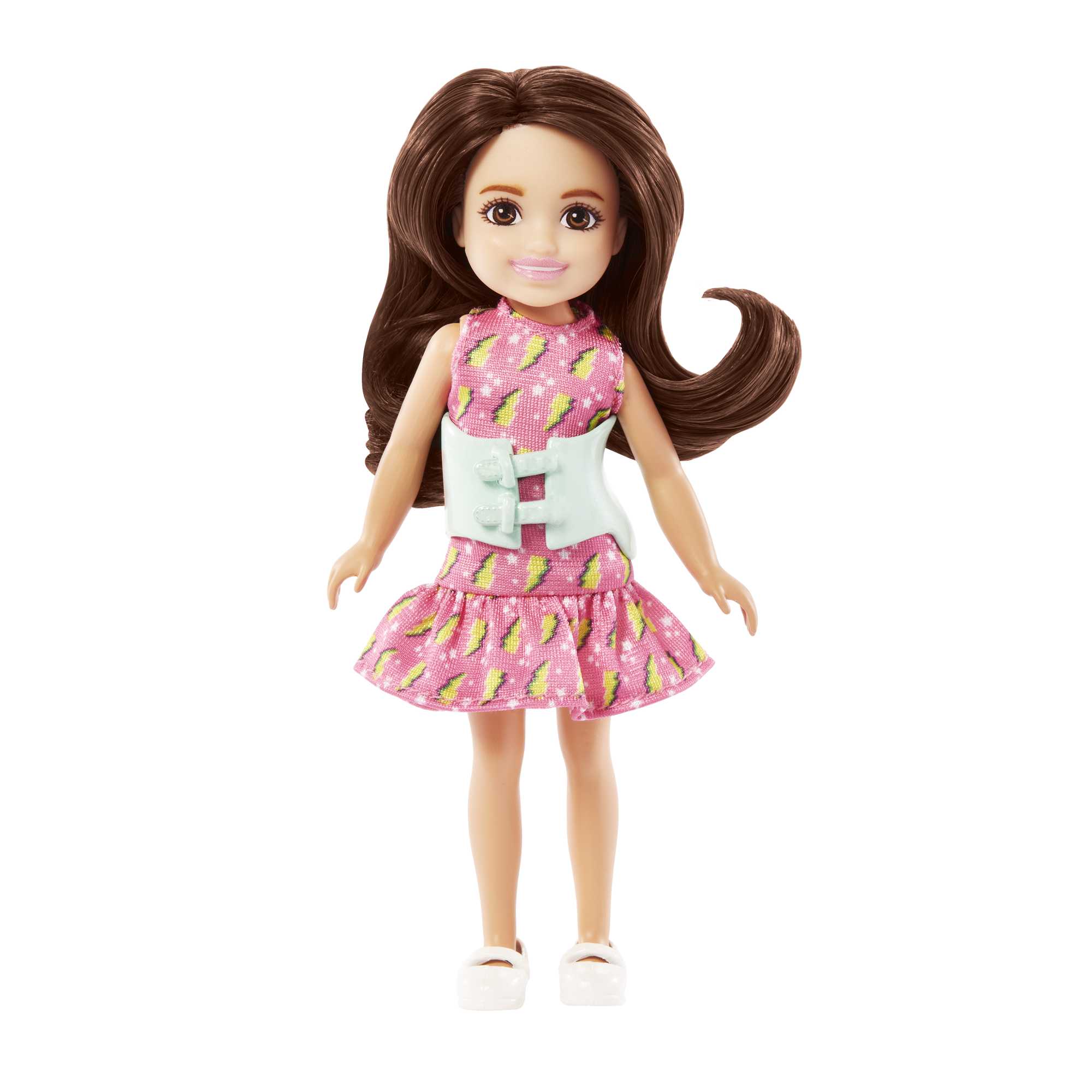 Barbie Toys, Chelsea Doll, 6-inch Small Doll With Brace For Scoliosis Spine Curvature