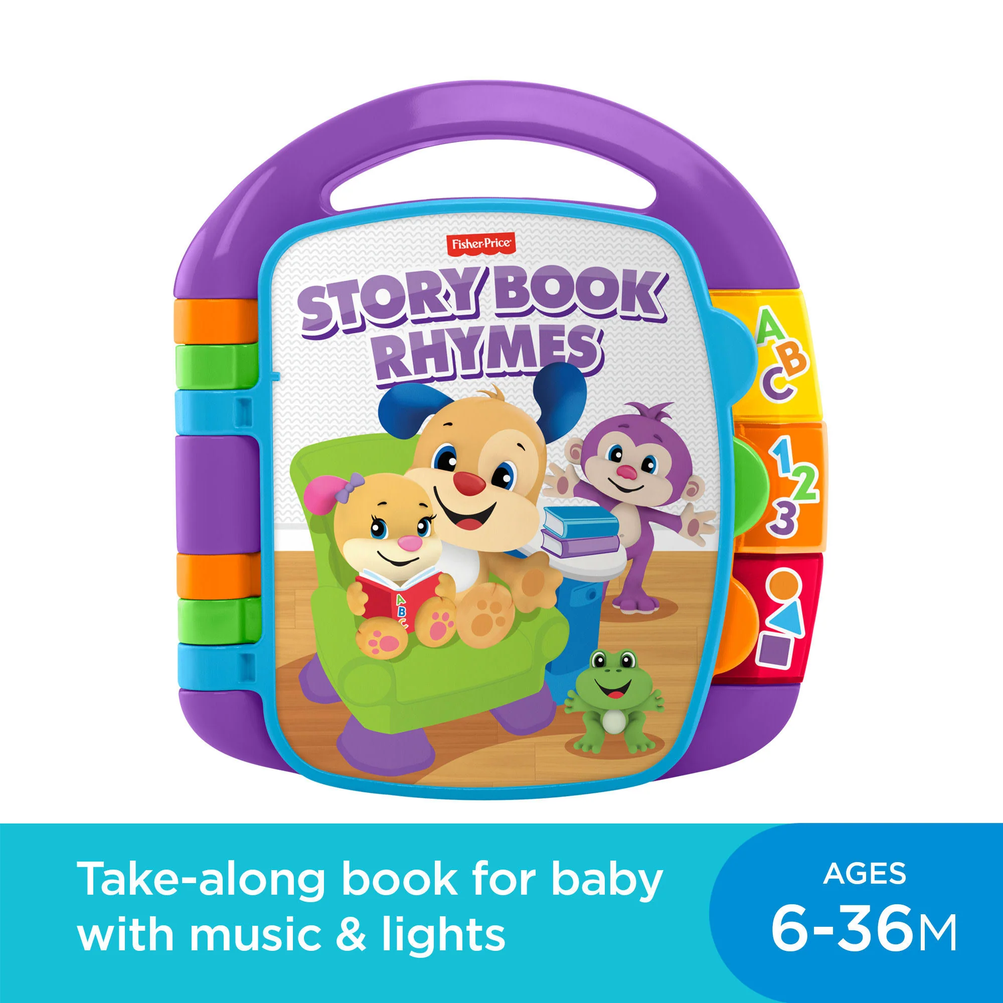 Fisher-Price Laugh & Learn Storybook Rhymes Musical Electronic Learning Toy For Baby & Toddler