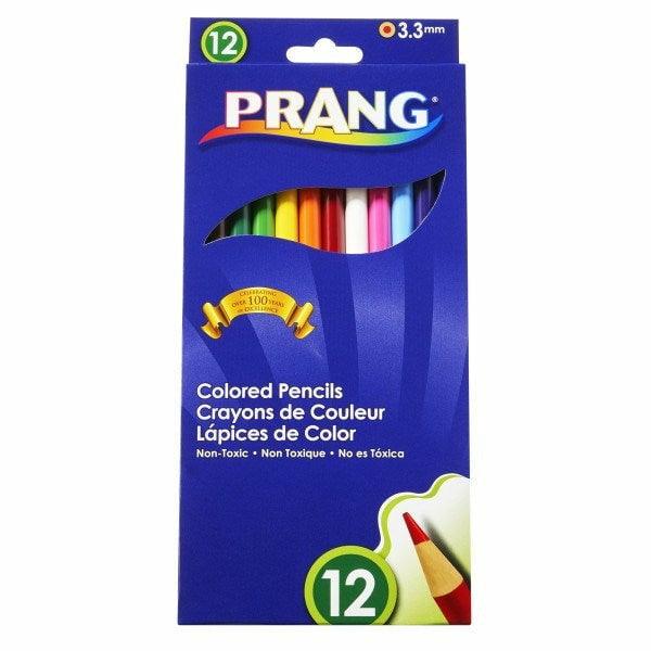 Colored Pencils 3.3mm Sharpened 12 Colors