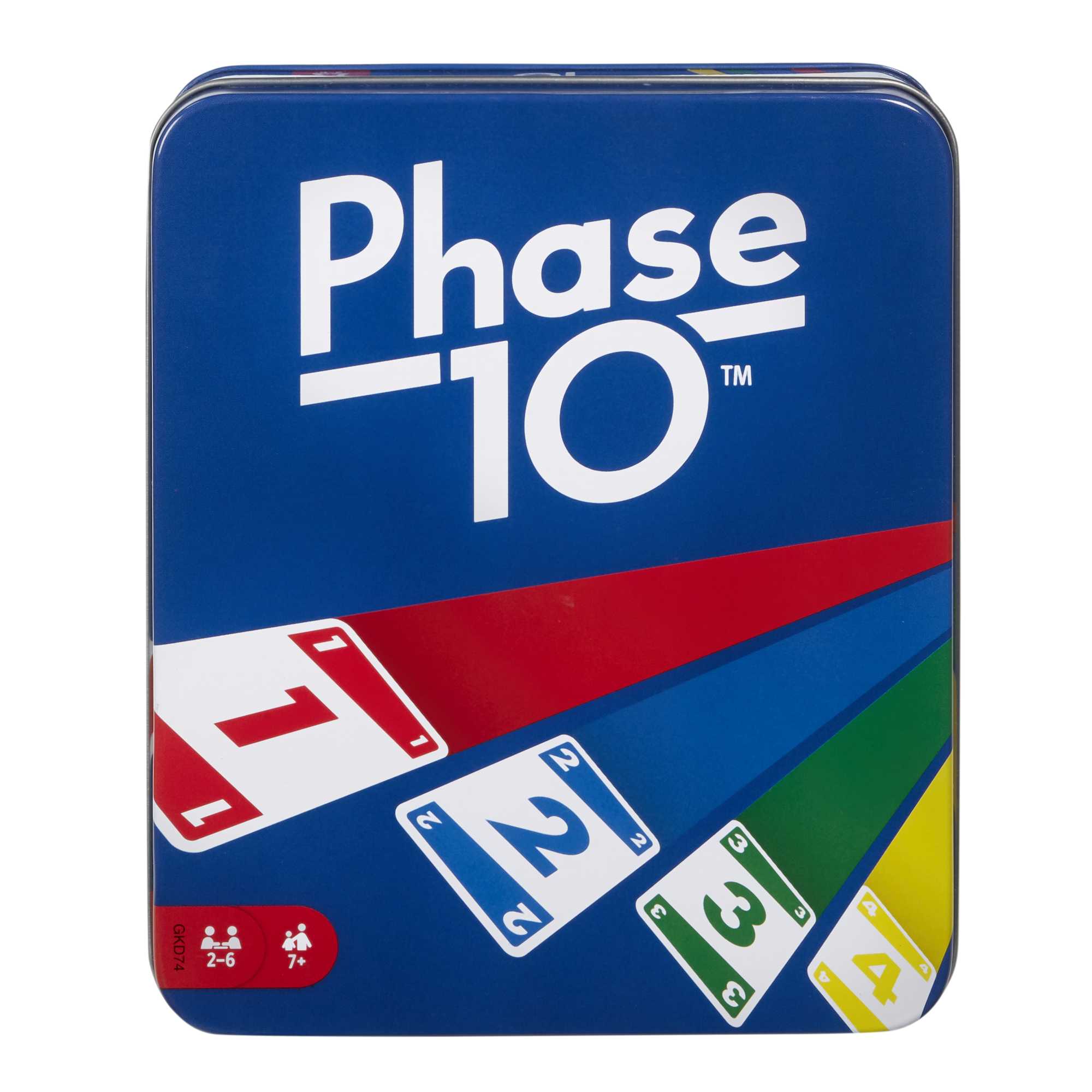 Phase 10 Card Game For Families, Adults And Kids, Rummy-Style Play in A Storage Tin