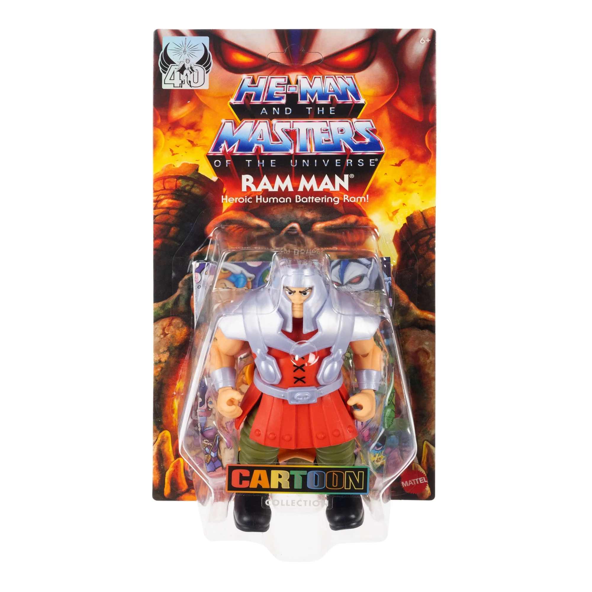 Masters Of The Universe Origins Cartoon Collection Ram Man 5.5-Inch Action Figure MOTU Toy, 1980s TV