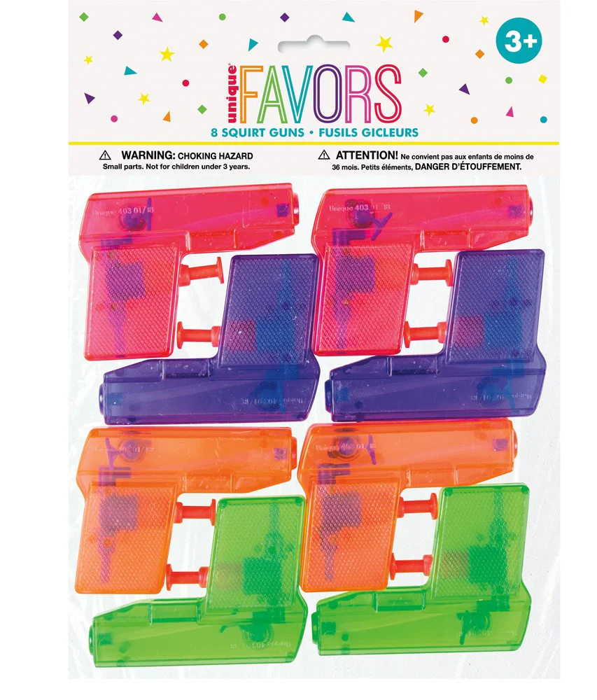 Squirt Gun Favors 8ct